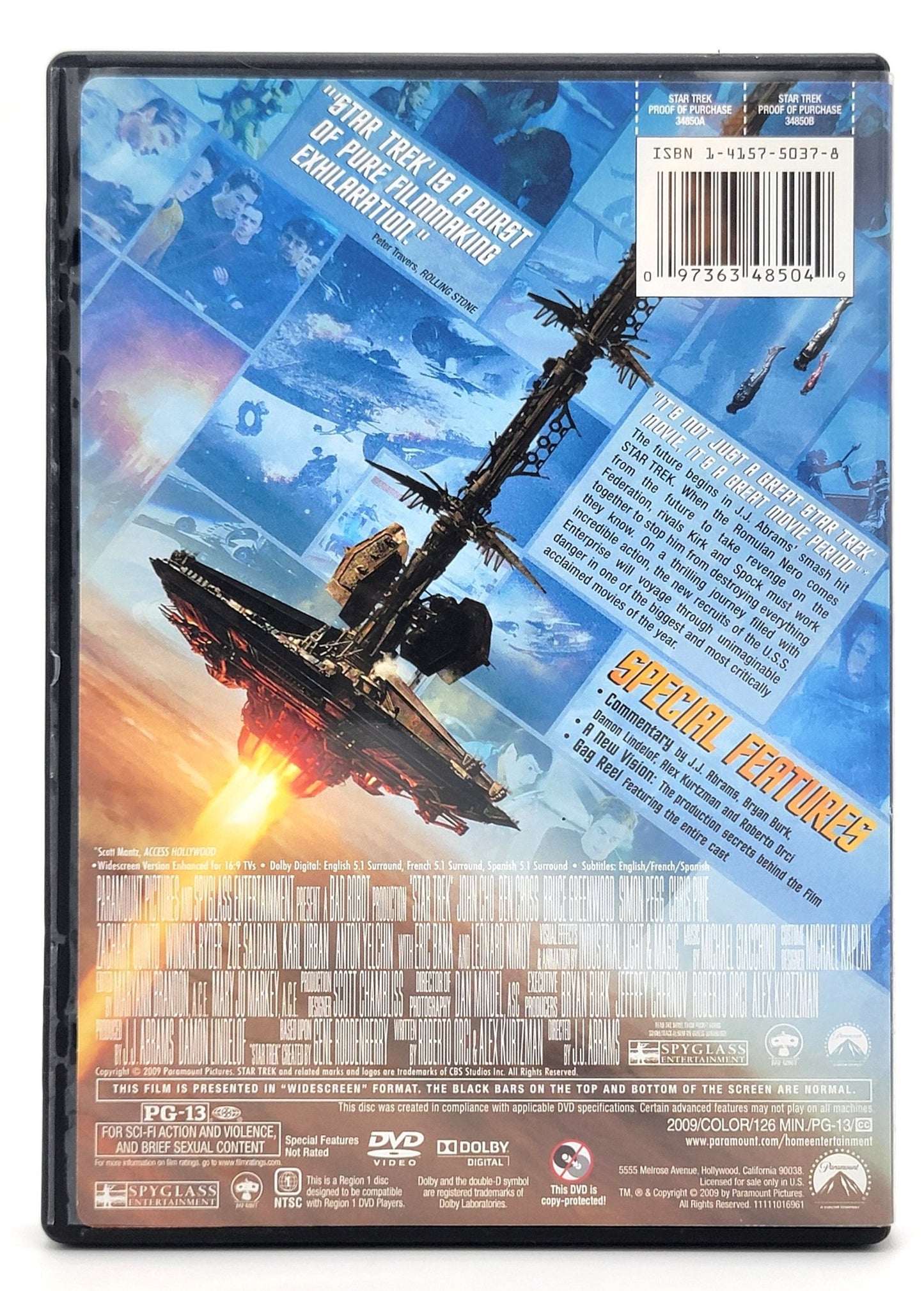 Paramount Home Entertainment - Star Trek 2009 | DVD | Widescreen - DVD - Steady Bunny Shop