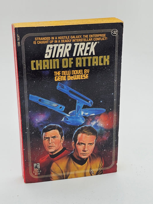 Pocket Books - Star Trek | Chain Of Attack | Gene DeWeese| Paperback Book - Paperback Book - Steady Bunny Shop