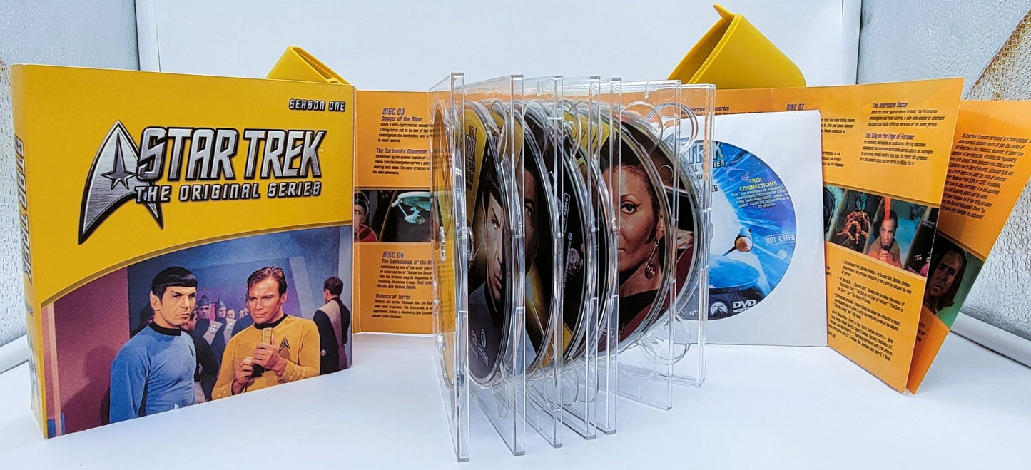 Paramount Home Entertainment - Star Trek - The Original Series - Complete 1st Season | DVD | In Yellow Collectors Case - 9 Disc Set - DVD - Steady Bunny Shop