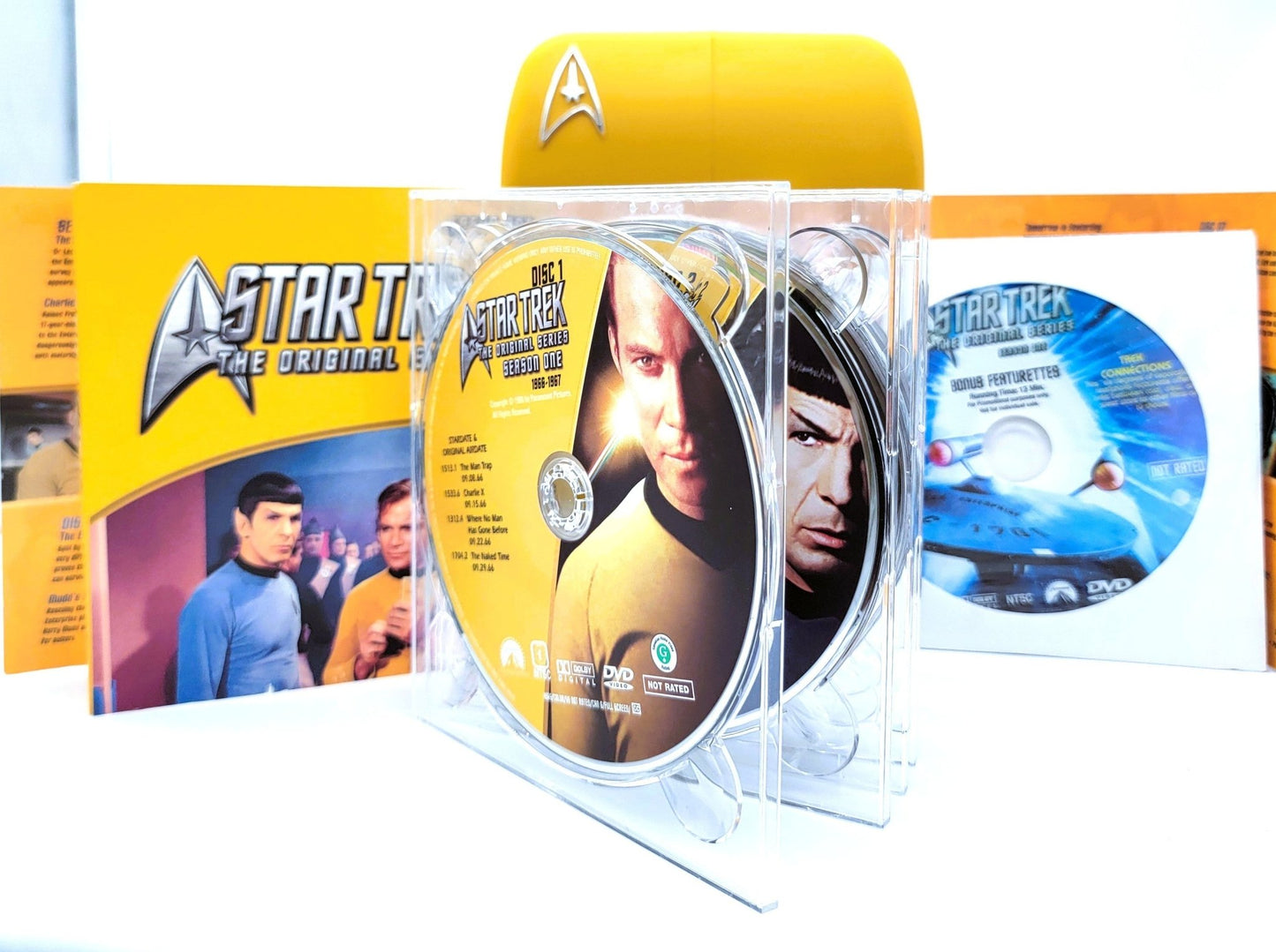 Paramount Home Entertainment - Star Trek - The Original Series - Complete 1st Season | DVD | In Yellow Collectors Case - 9 Disc Set - DVD - Steady Bunny Shop