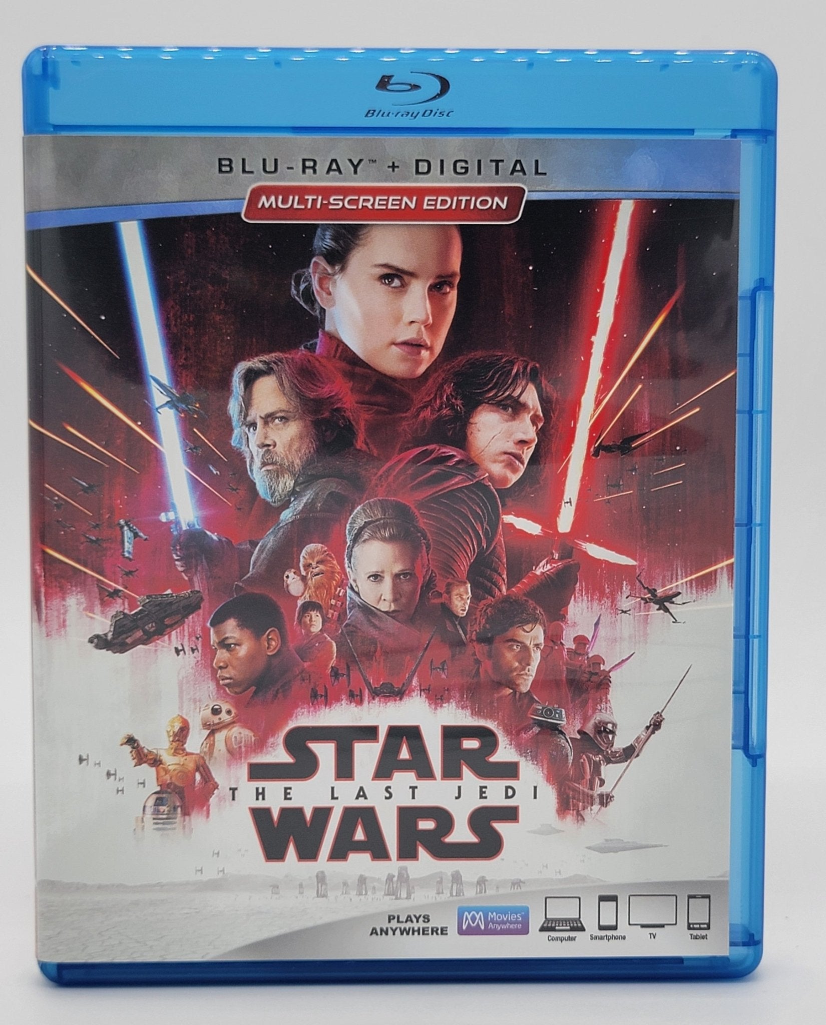 Lucas Films - Star Wars - THe Last Jedi | Blu - Ray & DVD - Multi Screen Edition - DVD & Blu - ray - Steady Bunny Shop