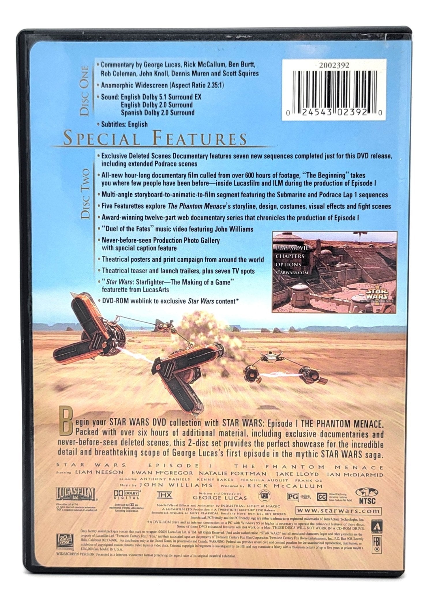 20th Century Fox Home Entertainment - Star Wars - The Phantom Menace | DVD | Widescreen | Digitally Mastered - 2 Disc Set - DVD - Steady Bunny Shop