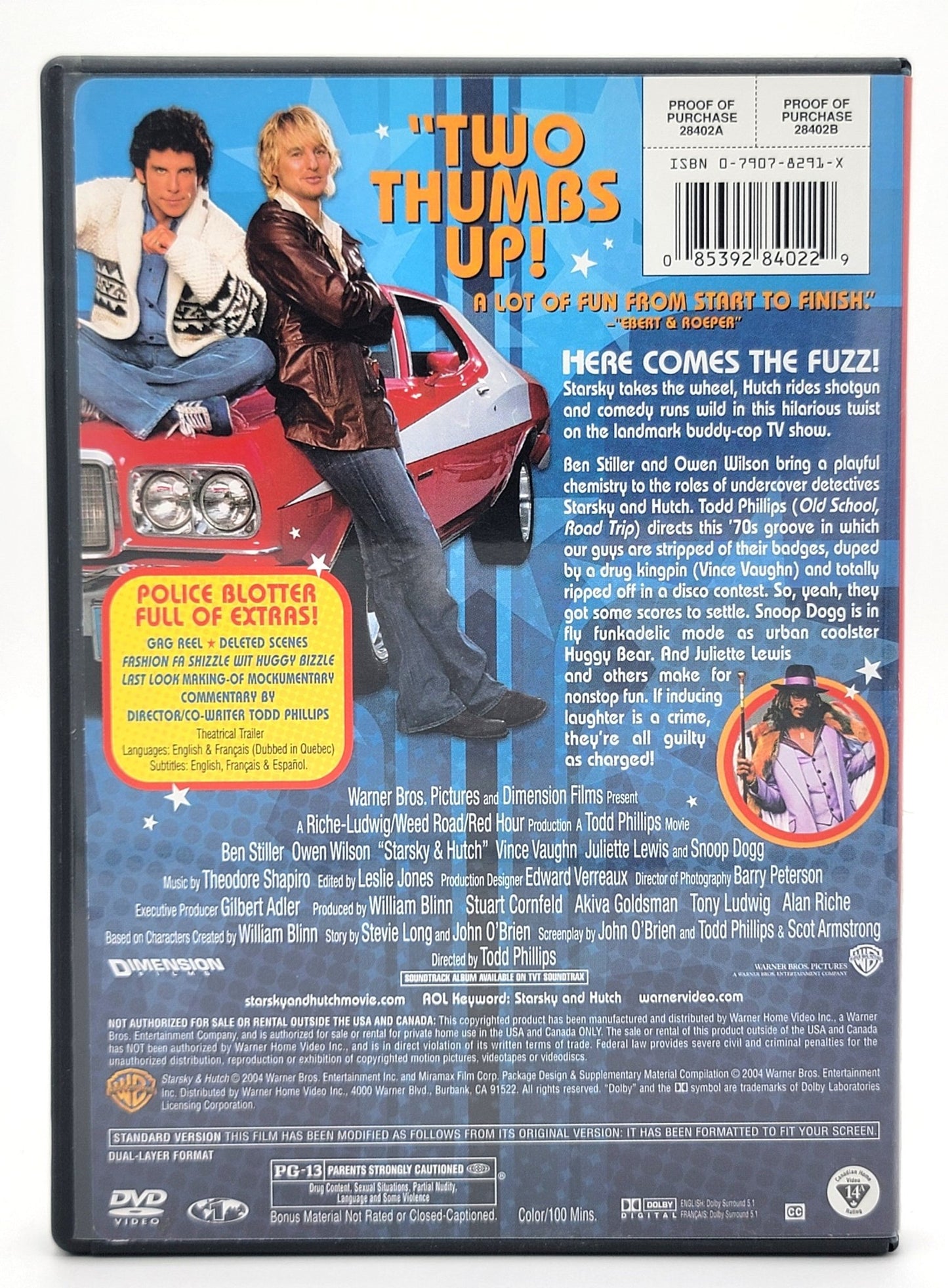 Warner Brothers - Starsky & Hutch | DVD | Full Screen - dvd - Steady Bunny Shop