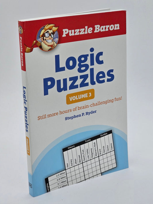 Penguin Random House - Stephen P. Ryder | Puzzle Baron | Logic Puzzles Volume 3 | Paperback Book - Paperback Book - Steady Bunny Shop