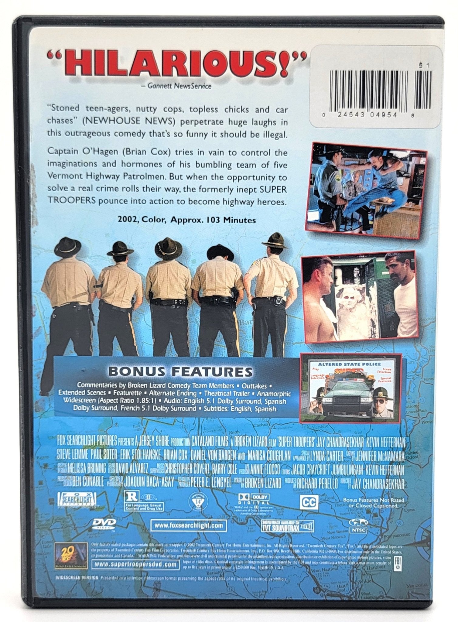 20th Century Fox Home Entertainment - Super Troopers | DVD | Widescreen - DVD - Steady Bunny Shop