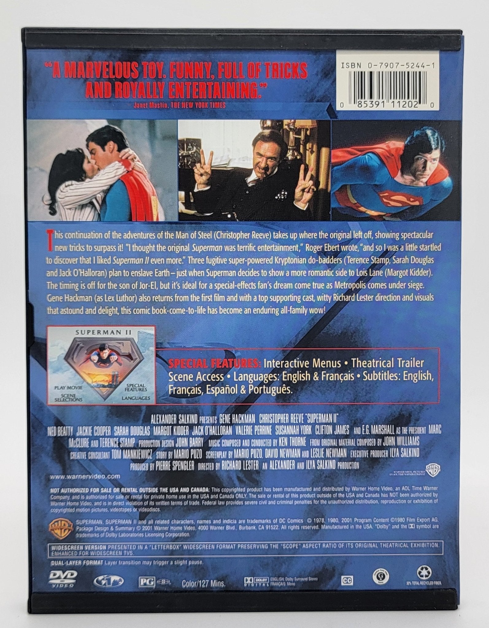 Warner Brothers - Superman II | DVD | Widescreen - DVD - Steady Bunny Shop