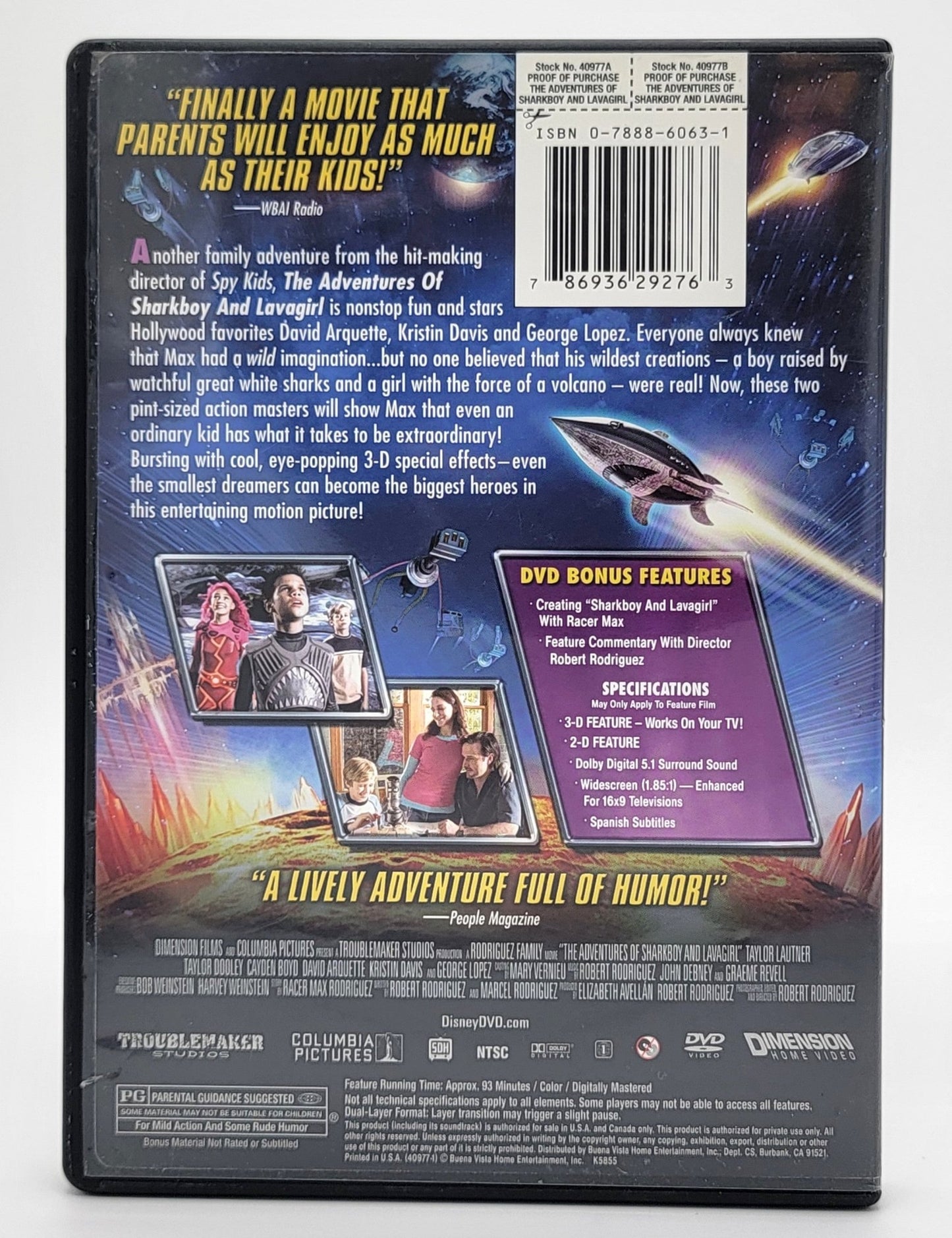 Dimension - The Adventures of Sharkboy and Lavagirl in 3 - D | DVD | With 4 3D Glasses - DVD - Steady Bunny Shop