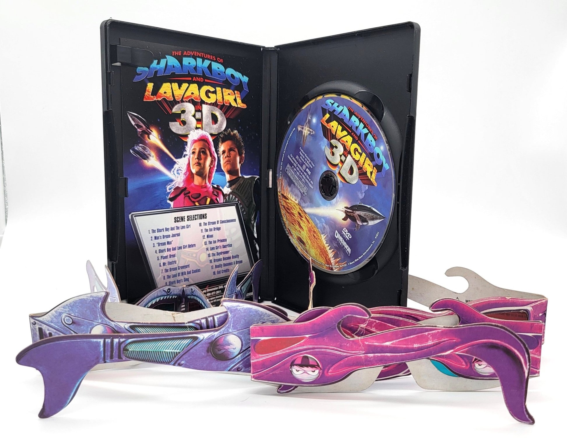 Dimension - The Adventures of Sharkboy and Lavagirl in 3 - D | DVD | With 4 3D Glasses - DVD - Steady Bunny Shop