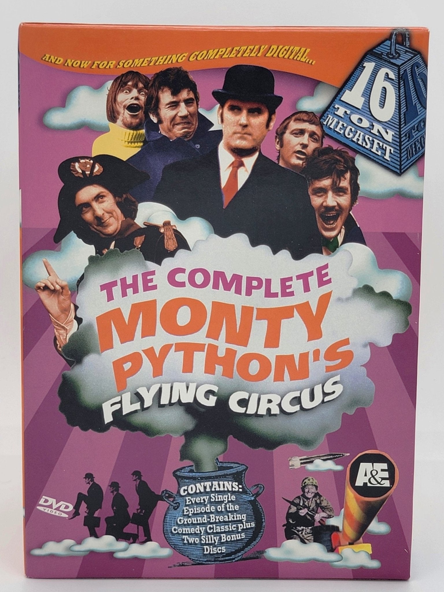 A&E - The Complete Monty Python's Flying Circus | DVD | 16 Disk set - Episodes 1 thru 45 Plus 2 Bonus DVD's - DVD - Steady Bunny Shop