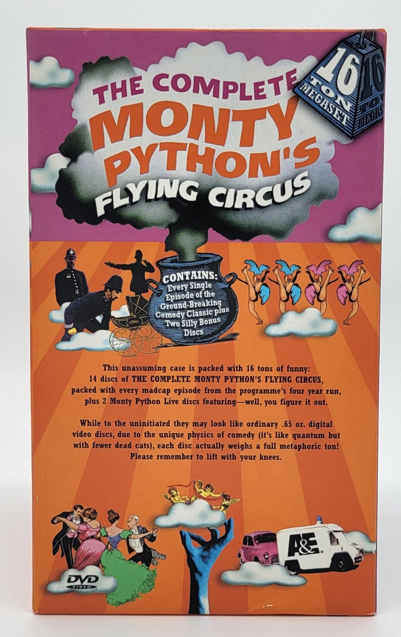 A&E - The Complete Monty Python's Flying Circus | DVD | 16 Disk set - Episodes 1 thru 45 Plus 2 Bonus DVD's - DVD - Steady Bunny Shop