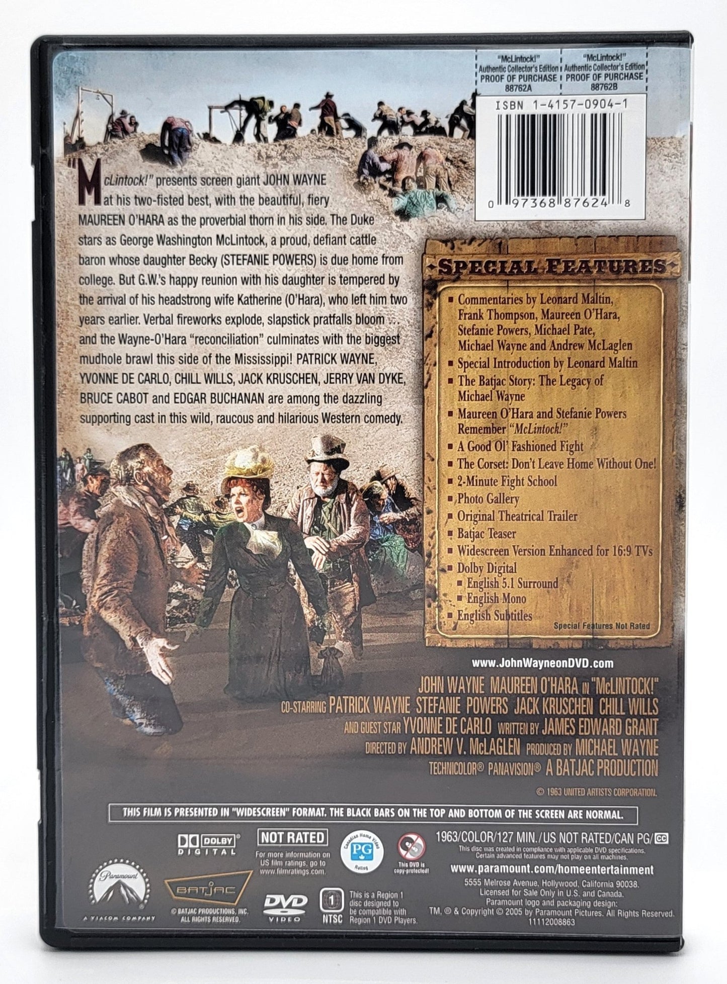 Paramount Home Entertainment - The John Wayne Collection - McLintock | With Special Features - Authentic Collector's Edition - DVD - Steady Bunny Shop