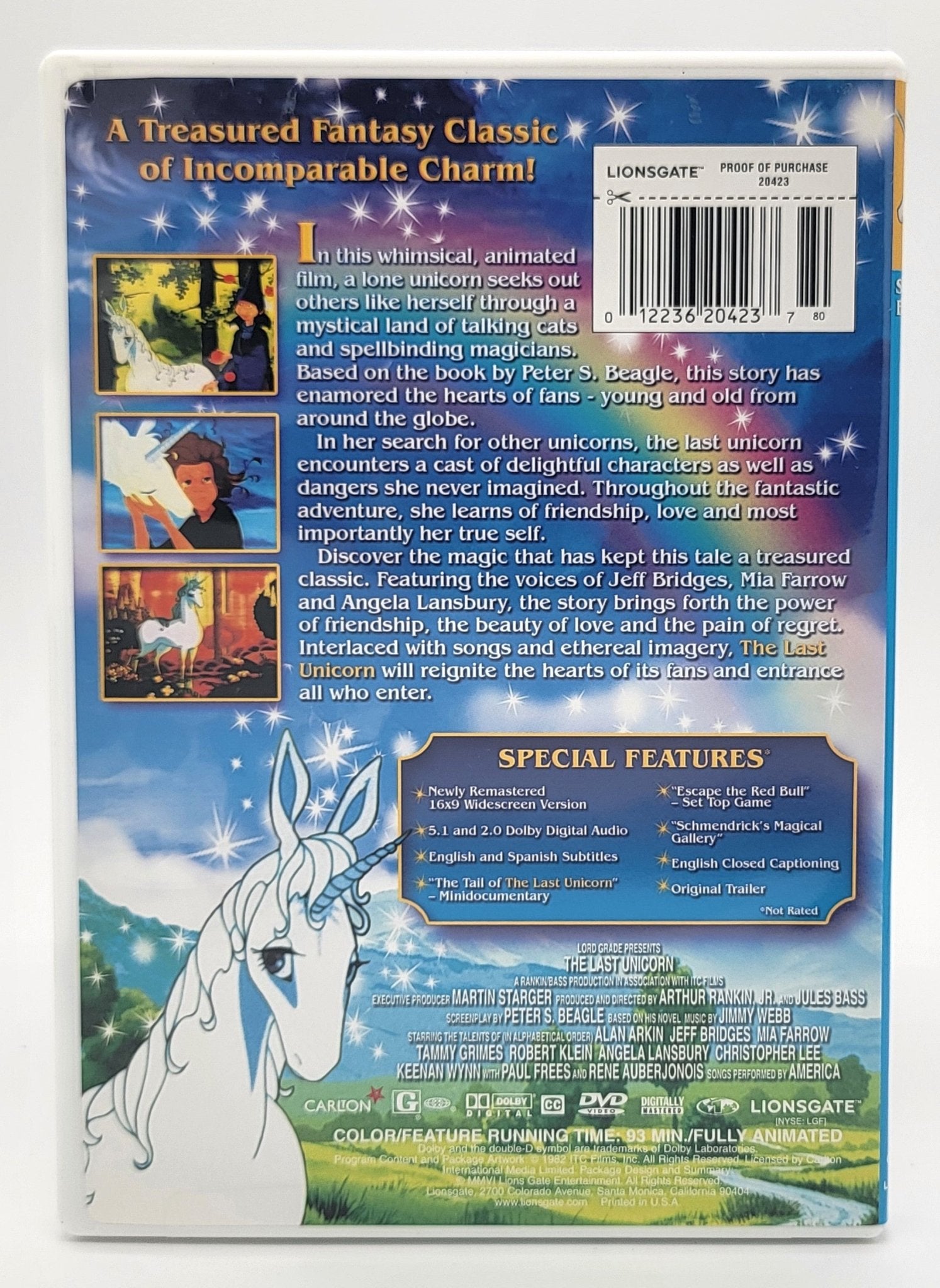 Lionsgate Home Entertainment - The Last Unicorn | DVD | 25th Anniversary Edition - DVD - Steady Bunny Shop