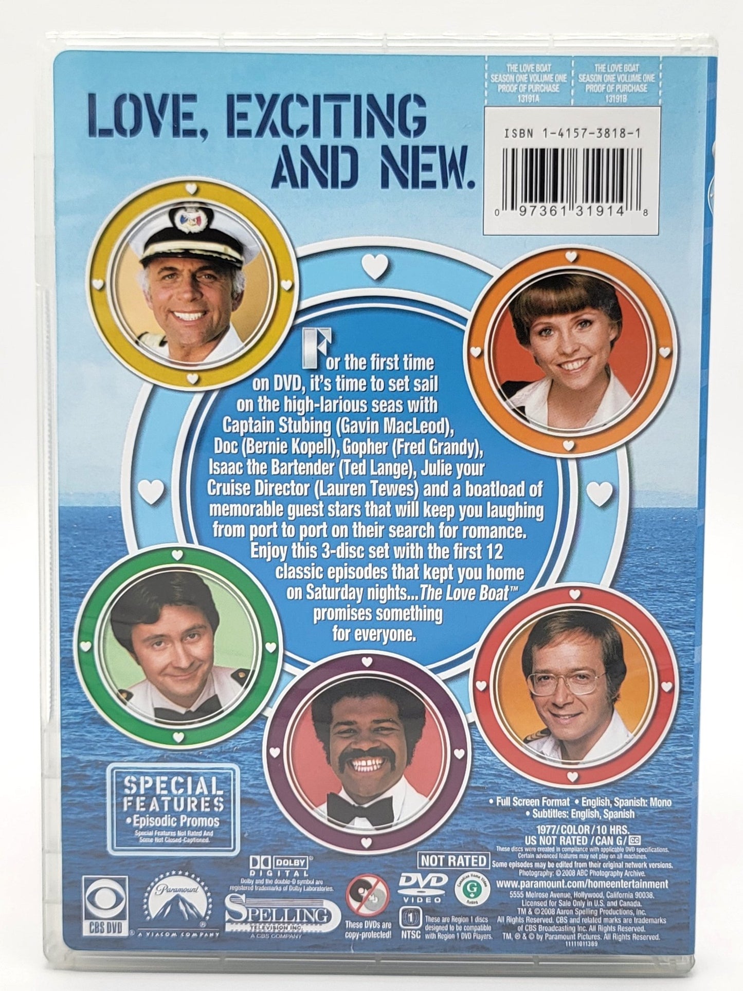 Paramount Pictures Home Entertainment - The Love Boat - Season 1 Volume One | DVD - 3 Disc Set - DVD - Steady Bunny Shop