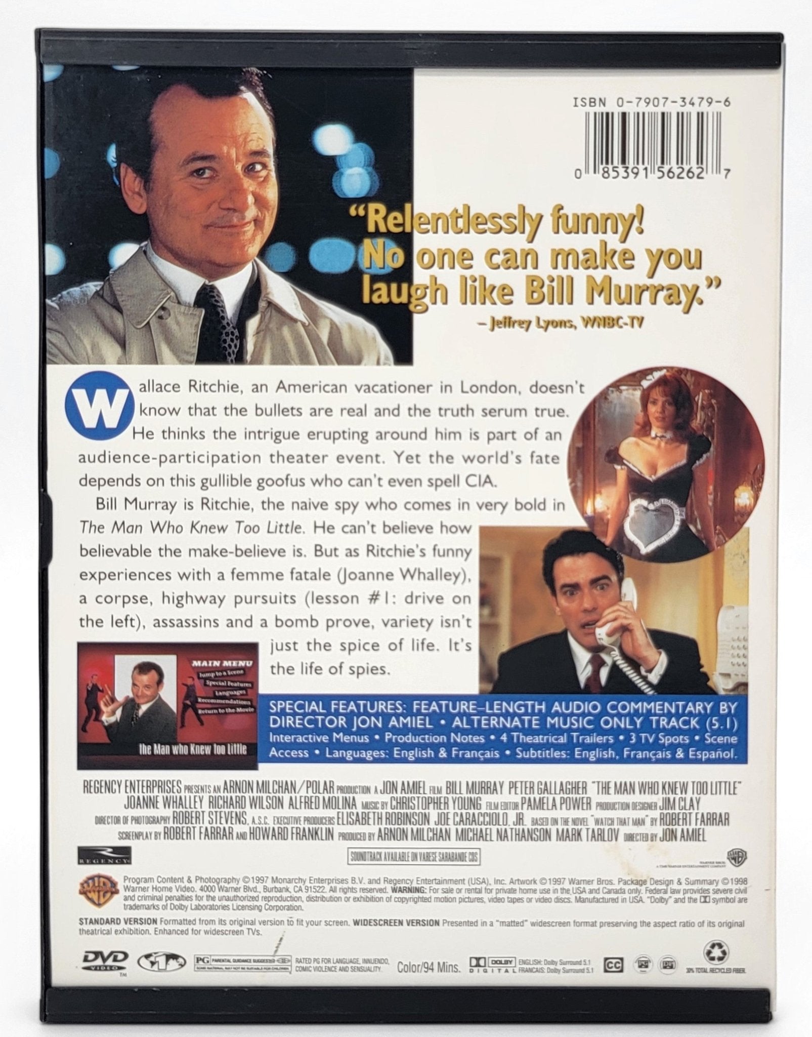 Warner Brothers - The Man Who Knew Too Little | DVD | Widescreen - DVD - Steady Bunny Shop