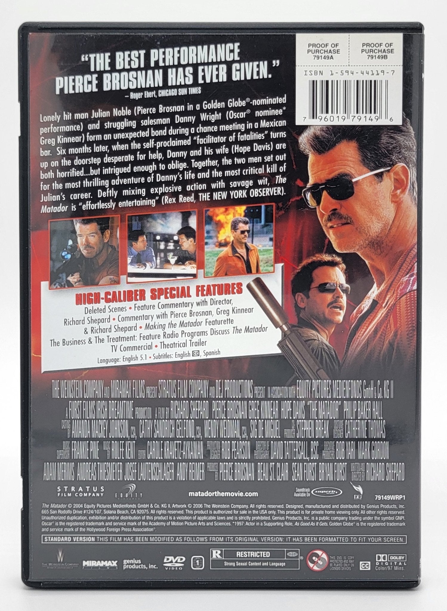 Miramax - The Matador | DVD | Full Screen Edition - DVD - Steady Bunny Shop
