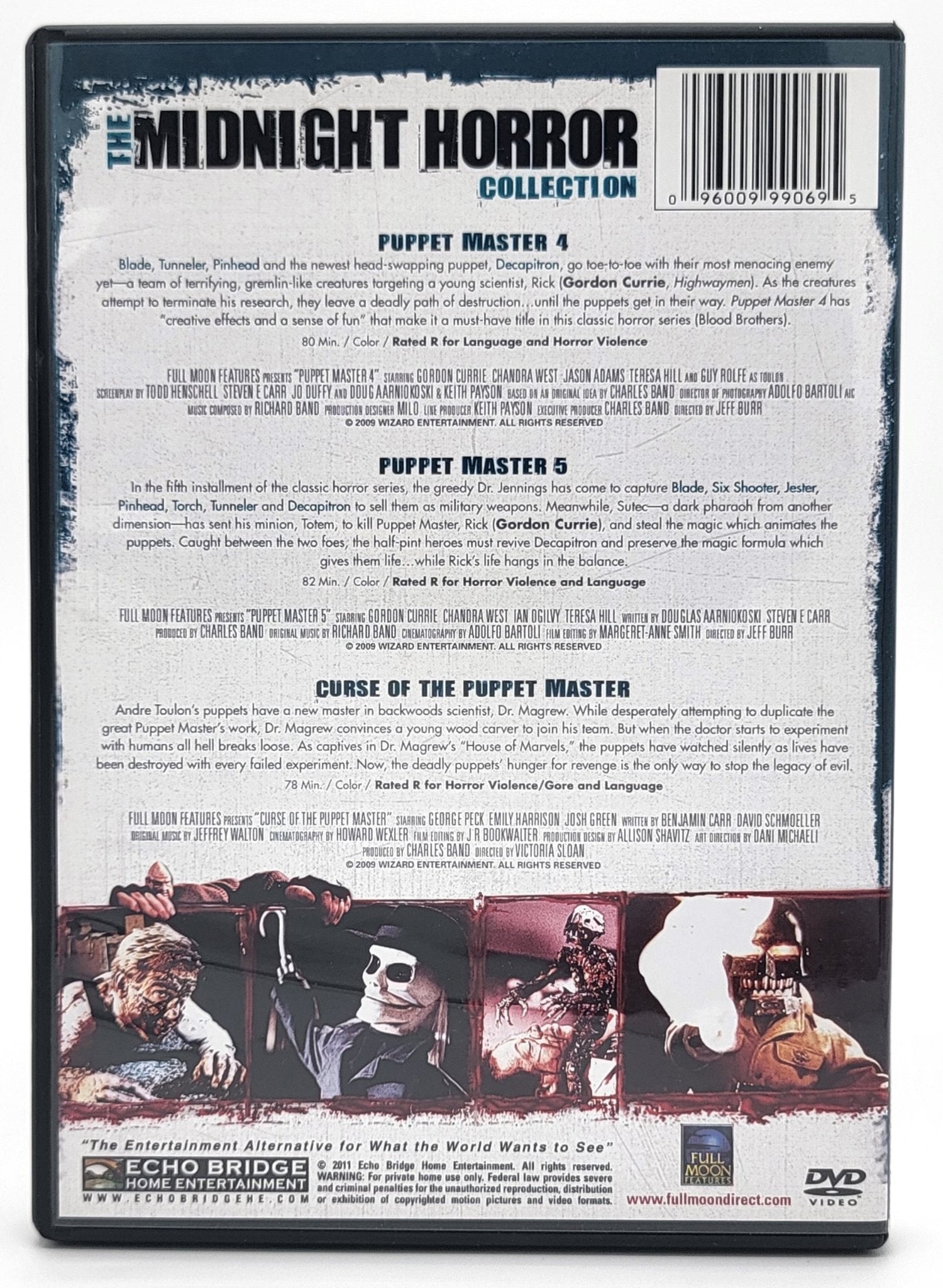 Echo Bridge Home Entertainment - The Midnight Horror Collection: Puppet Master: Volume 2 | DVD | 3 Movies - DVD - Steady Bunny Shop