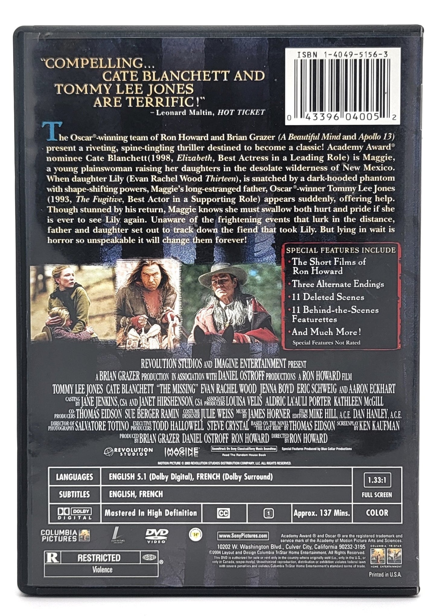 Columbia Pictures - The Missing | DVD | Full Screen Special Edition - DVD - Steady Bunny Shop