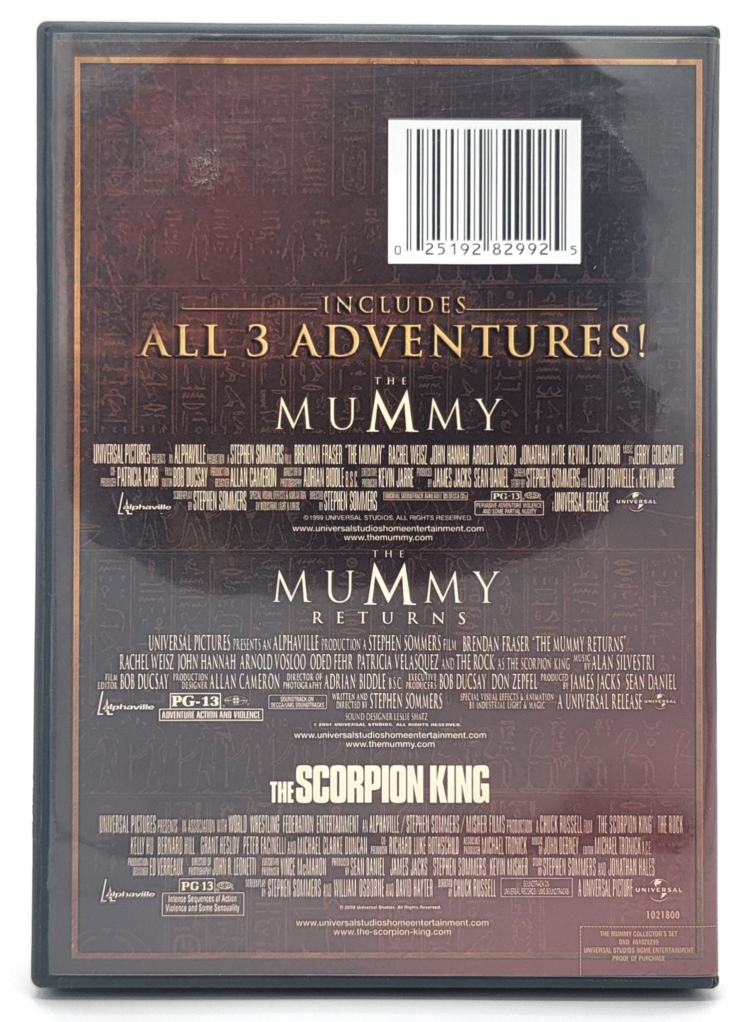 Universal Pictures Home Entertainment - The Mummy Collector's Set - The Fanchie Collection | DVD | 3 Disc set - dvd - Steady Bunny Shop