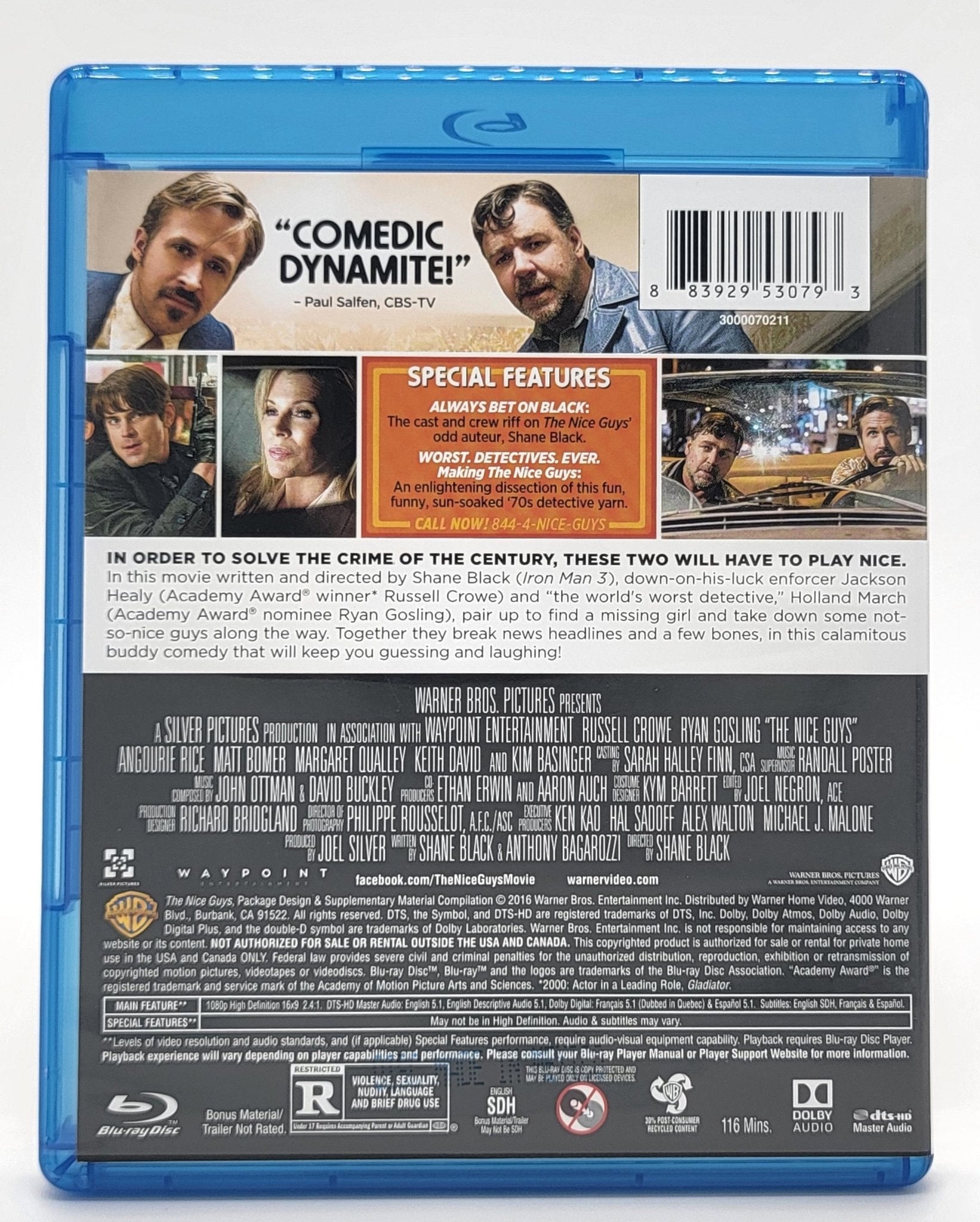 Warner Brothers - The Nice Guys - Prive Dicks | DVD | Widescreen - Blu - ray - Steady Bunny Shop