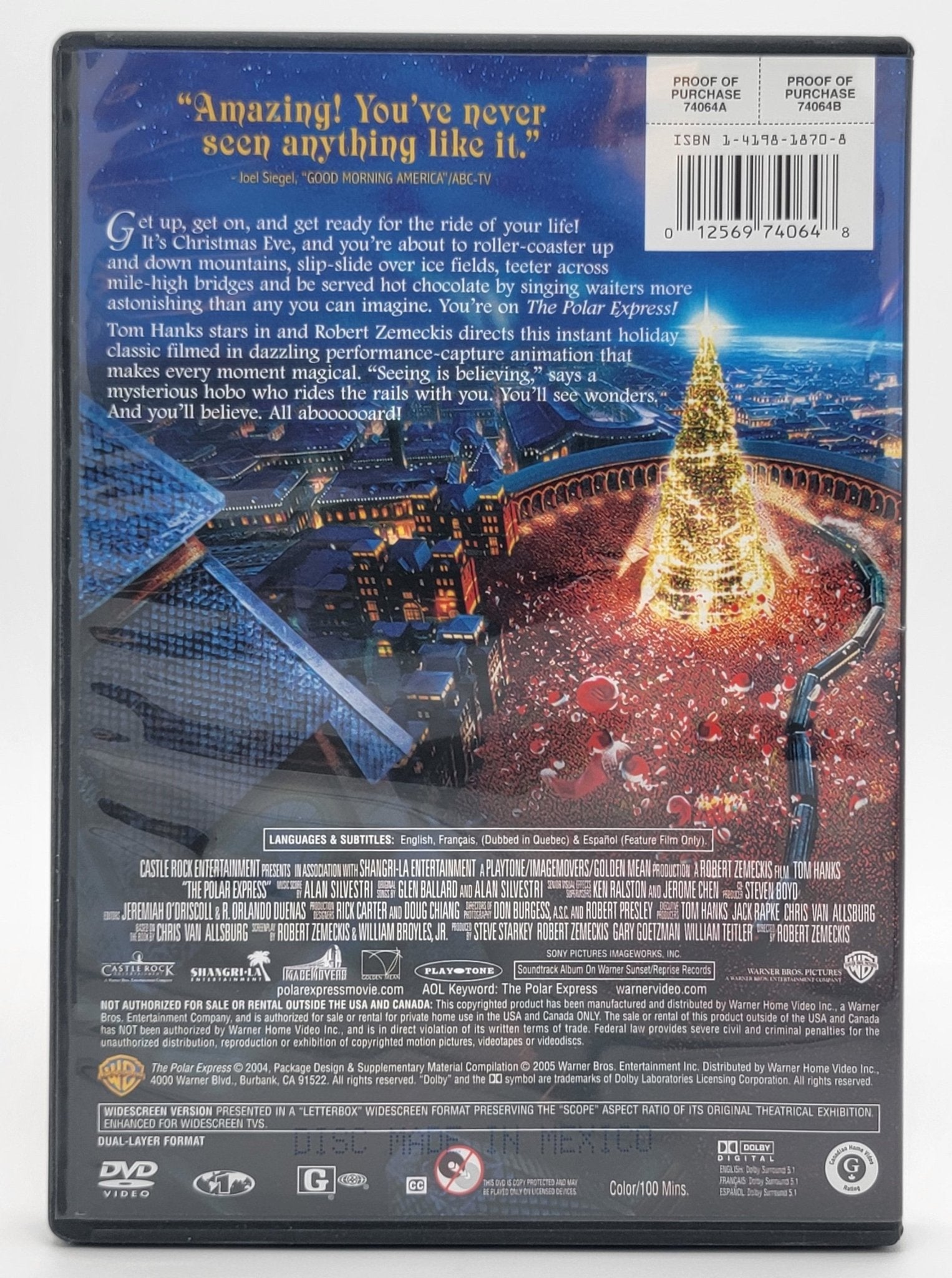 Warner Brother - The Polar Express | DVD | Widescreen - DVD - Steady Bunny Shop