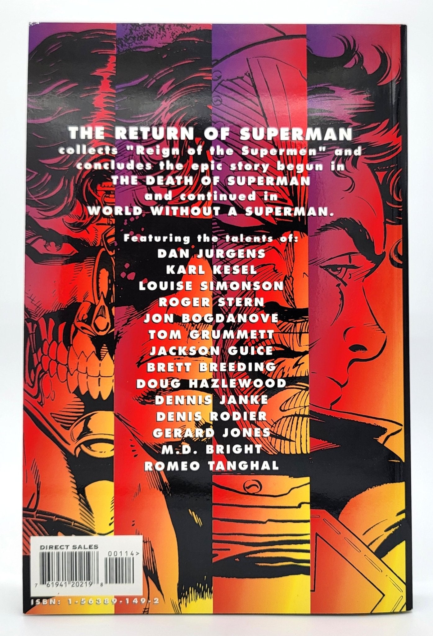 DC Comic - The Return of Superman / DC Comics - 1993 - Graphic Novel - Comic Book - Steady Bunny Shop