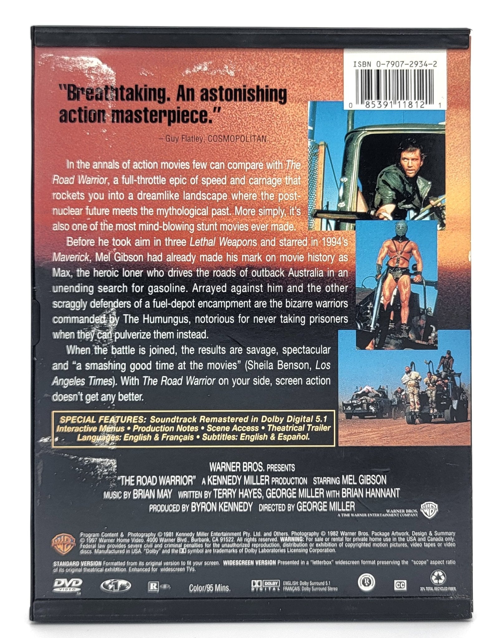 Warner Brothers - The Road Warrior (Mad Max) | DVD | Standard Version - DVD - Steady Bunny Shop