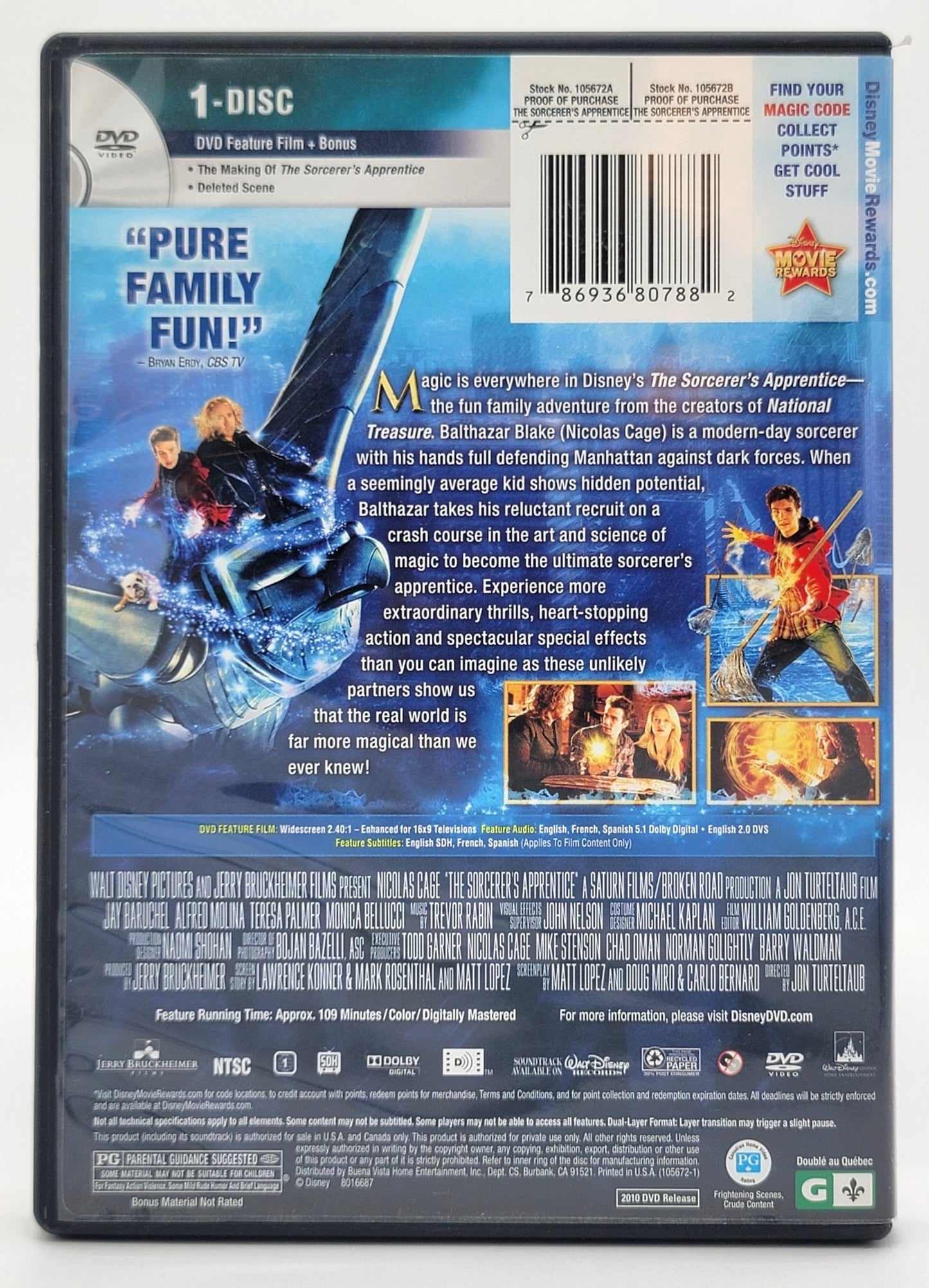 Walt Disney Disney DVD - The Sorcerer's Apprentice | DVD | Widescreen - DVD - Steady Bunny Shop