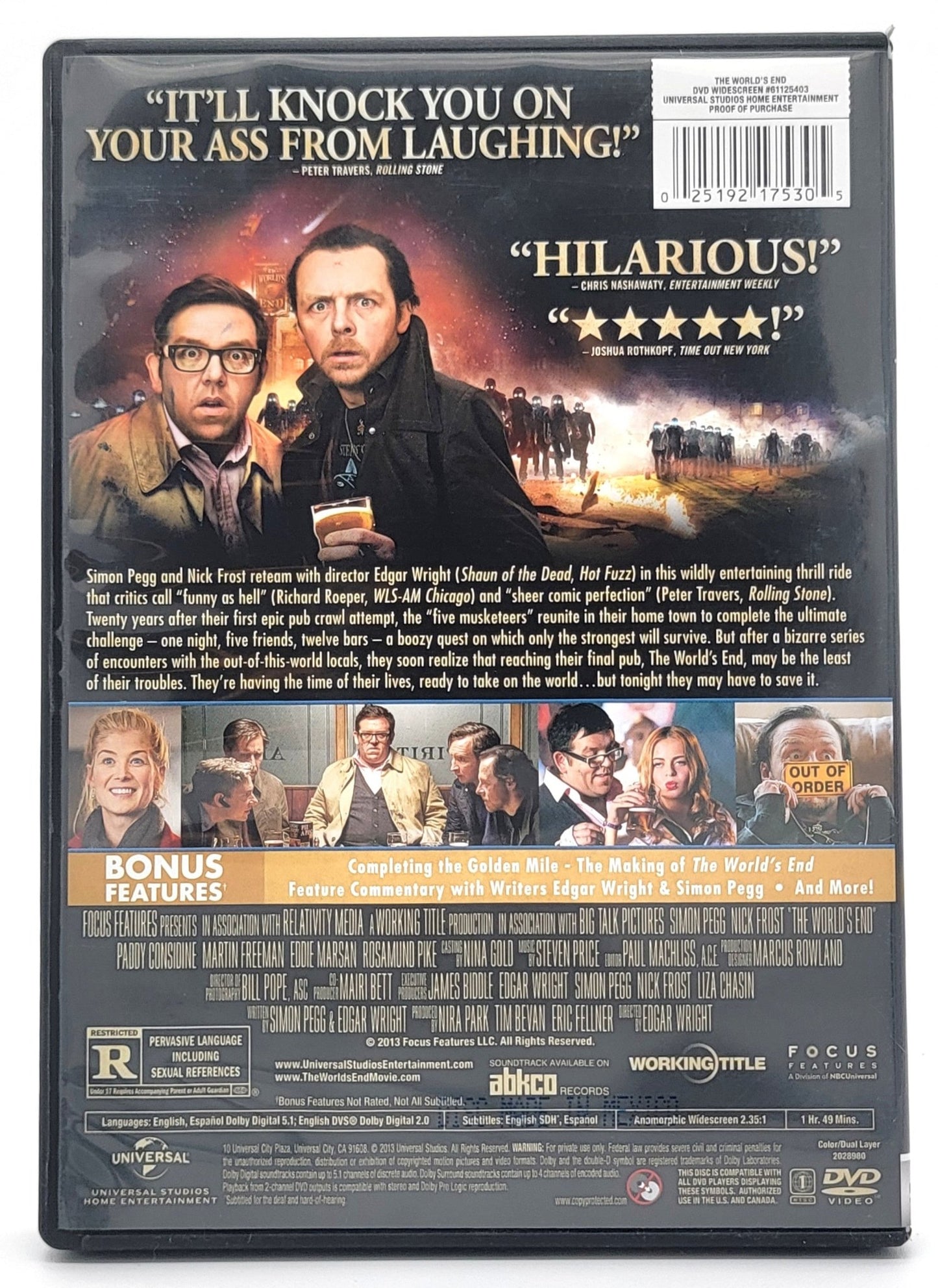 Universal Studios Home Entertainment - The World's End | DVD | Widescreen - DVD - Steady Bunny Shop