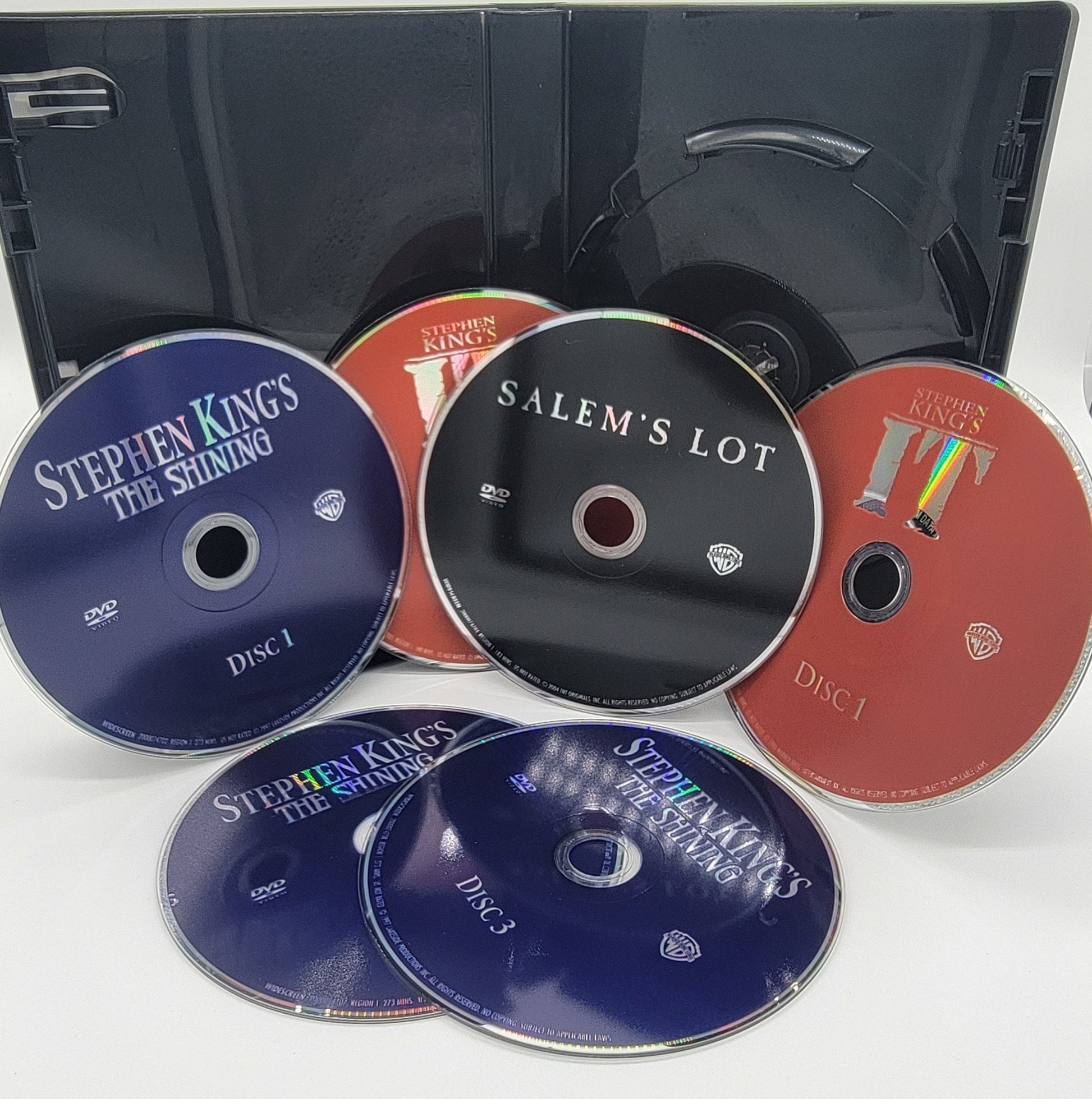 Warner Brothers - Triple Terror Collection (Stephen King's The Shining (1997) / It (1990) / Salem's Lot (2004)) | DVD - 6 Disc Set - DVD - Steady Bunny Shop