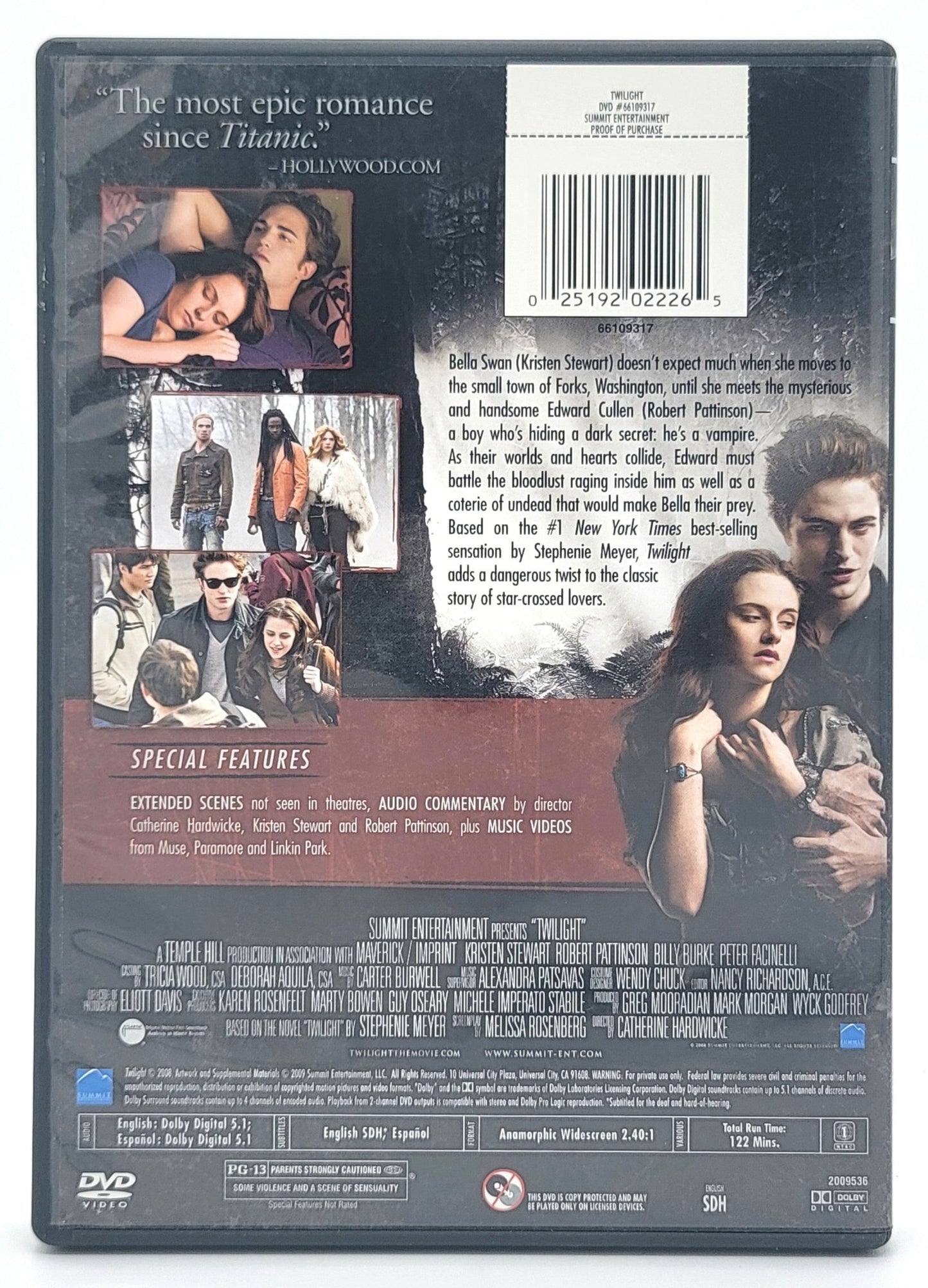 Summit Entertainment - Twilight | DVD | Widescreen - DVD - Steady Bunny Shop