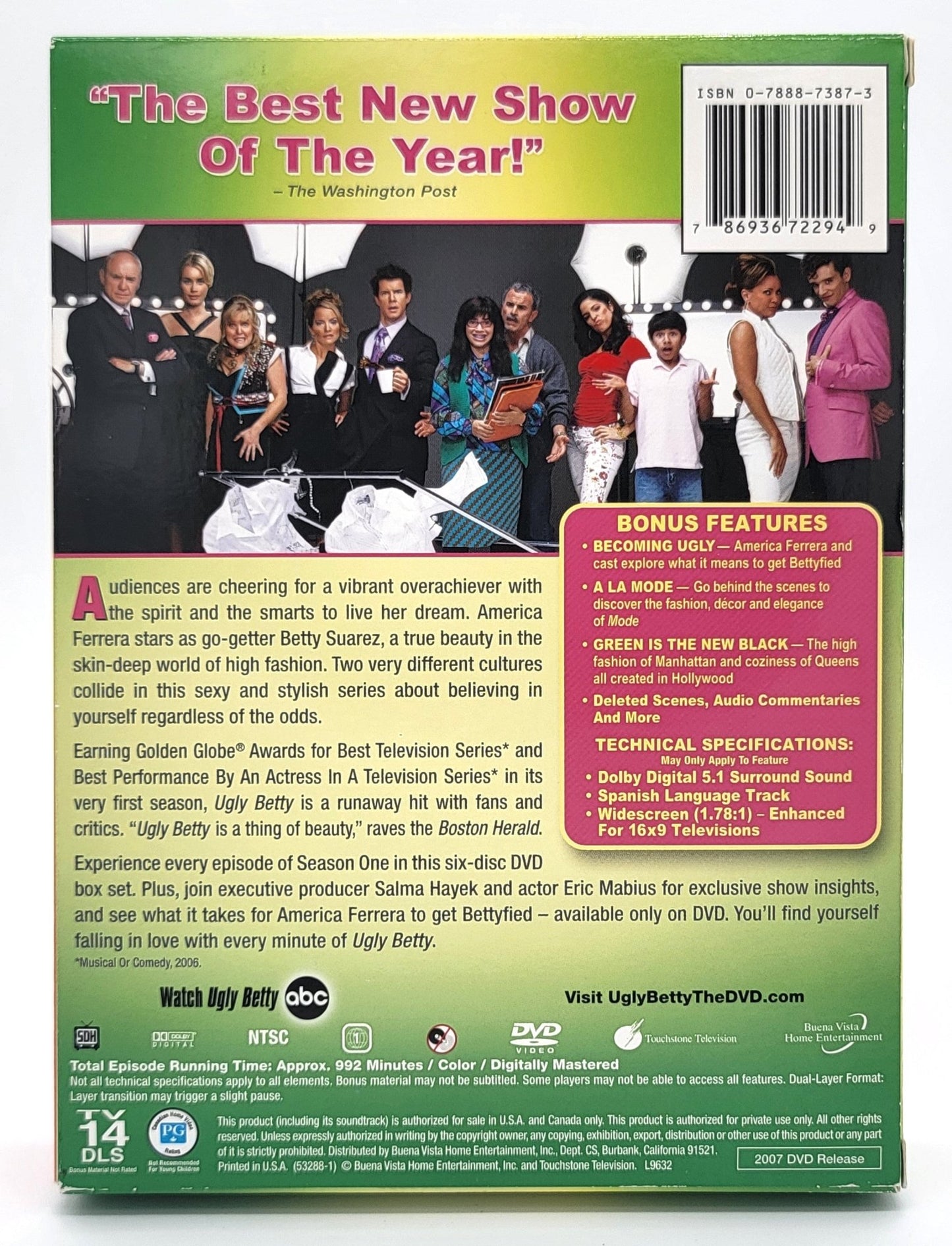 Buena Vista Home Entertainment - Ugly Betty - The Complete Frist Season | DVD |The Bettyfied Edition - DVD - Steady Bunny Shop