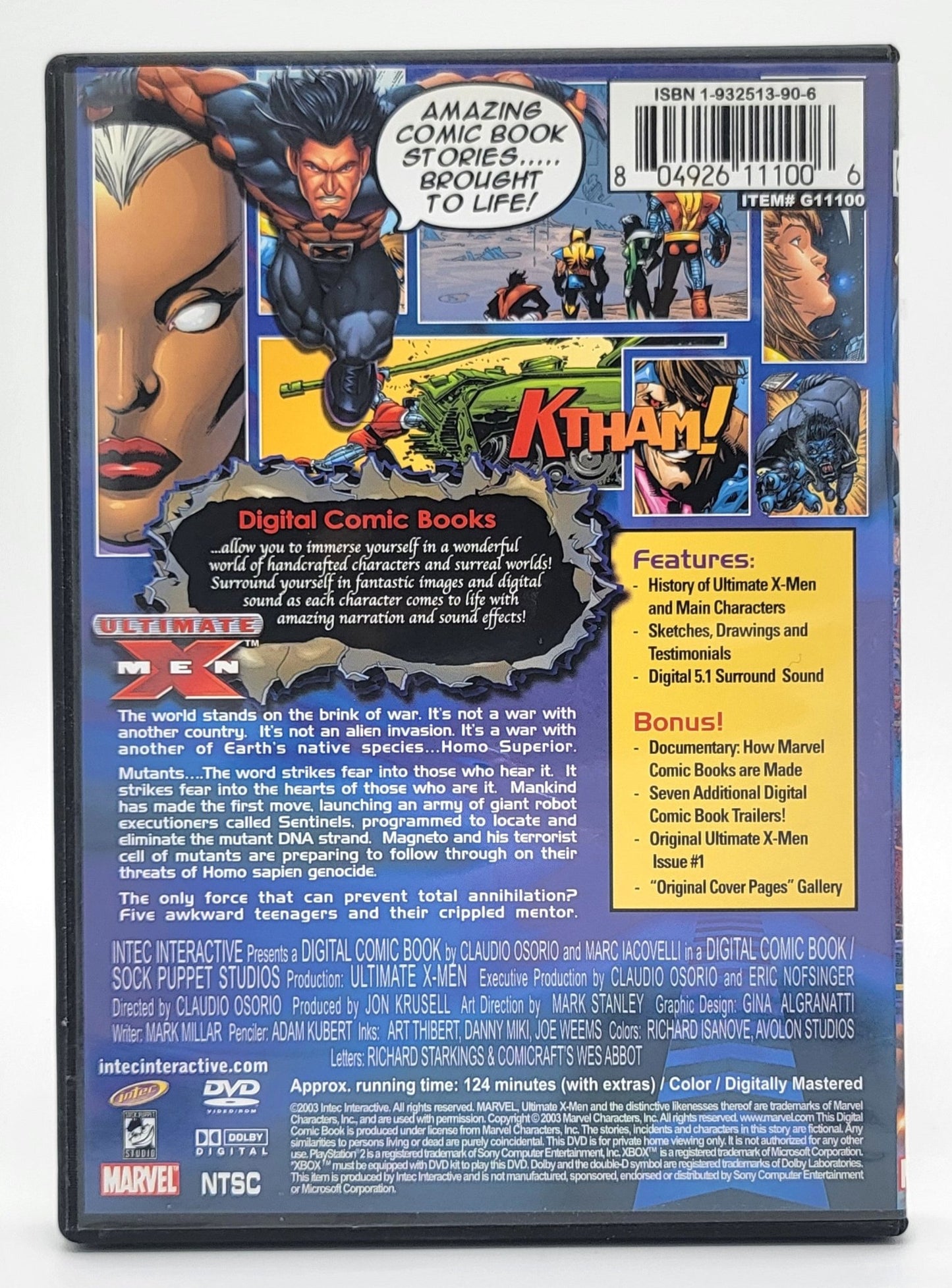 Digital Comic Books - Ultimate X - Men | DVD | Digital Comic Book Series Vol 1: Issues 1 - 6 - DVD - Steady Bunny Shop