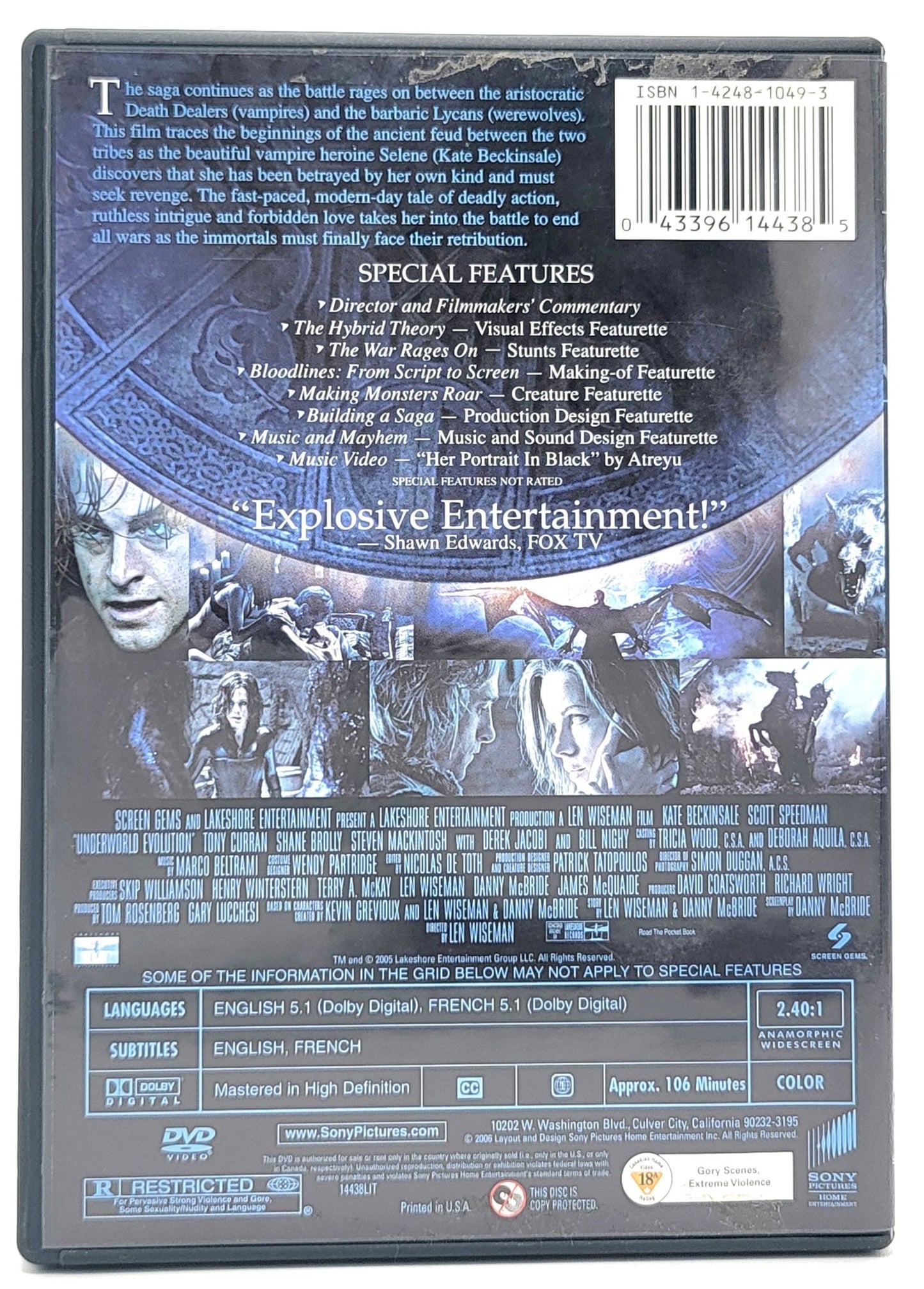 Screen Gems - Underworld Evolution | DVD | Widescreen - Special Edition - DVD - Steady Bunny Shop