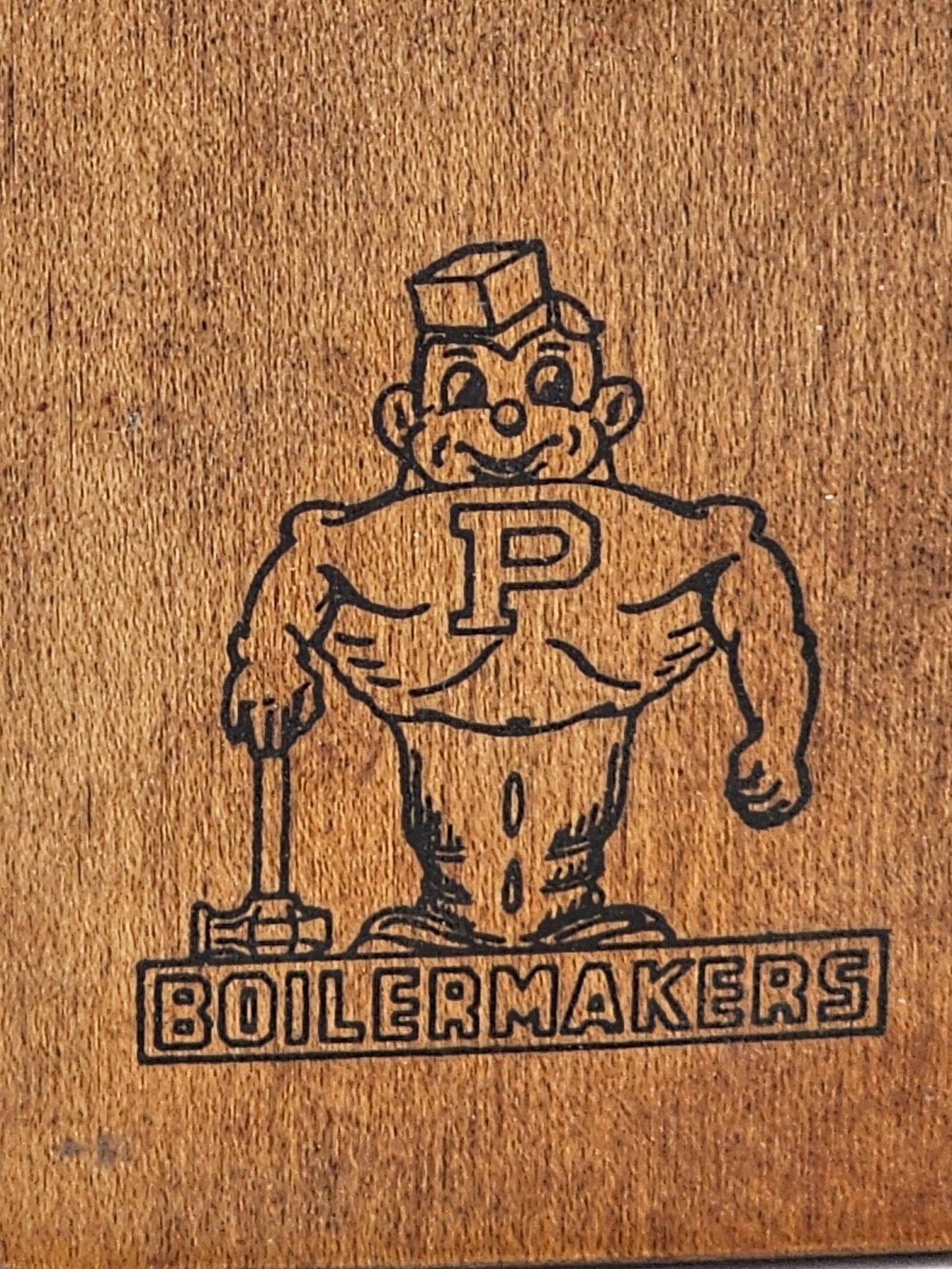 Steady Bunny Shop - Vintage Purdue University Boilermakers | 8" Wooden Paddle - University Relic - Steady Bunny Shop