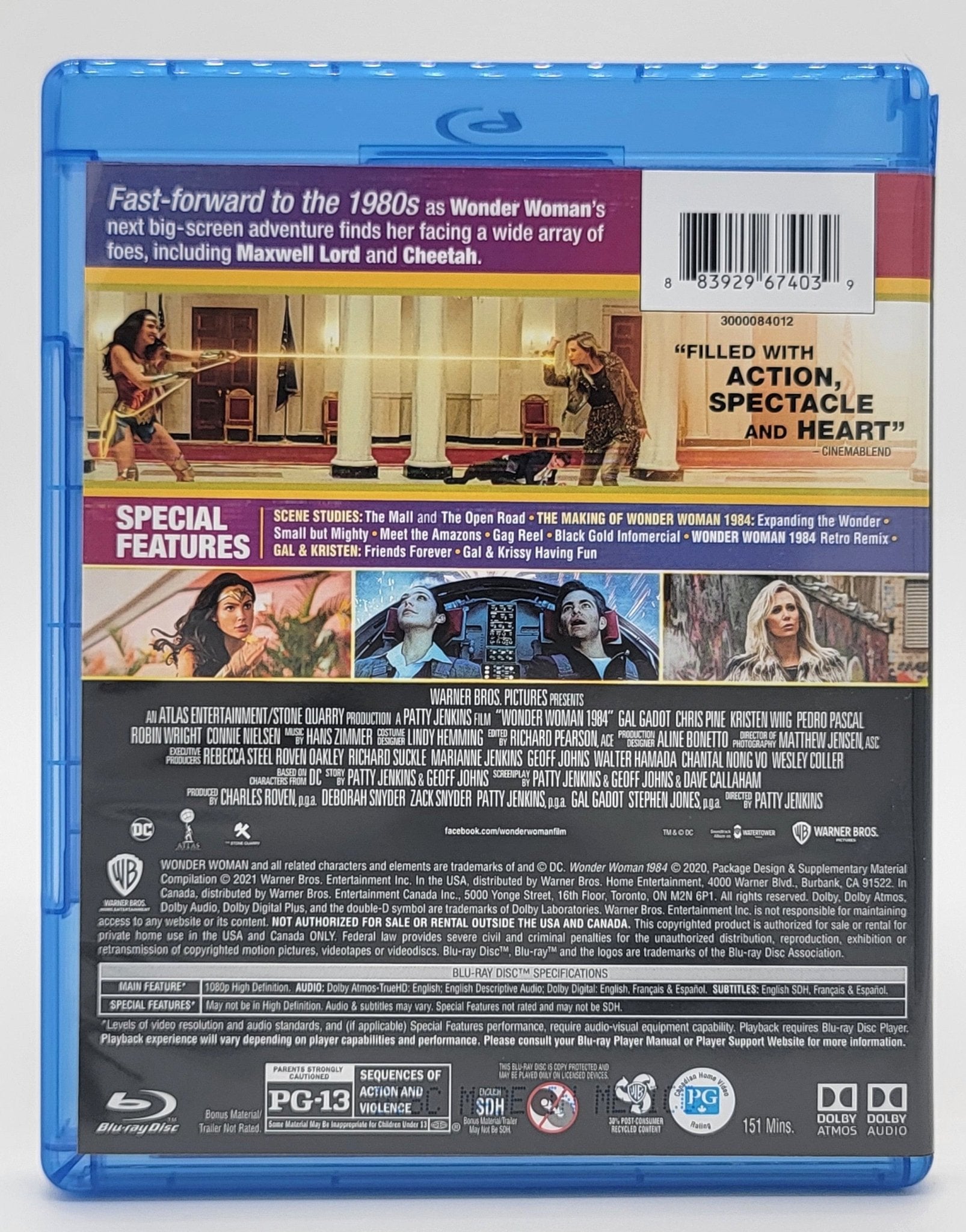 Warner Brothers - Wonder Woman 1984 (2021) | Blu - Ray | 2 Disc Set - Blu - ray - Steady Bunny Shop