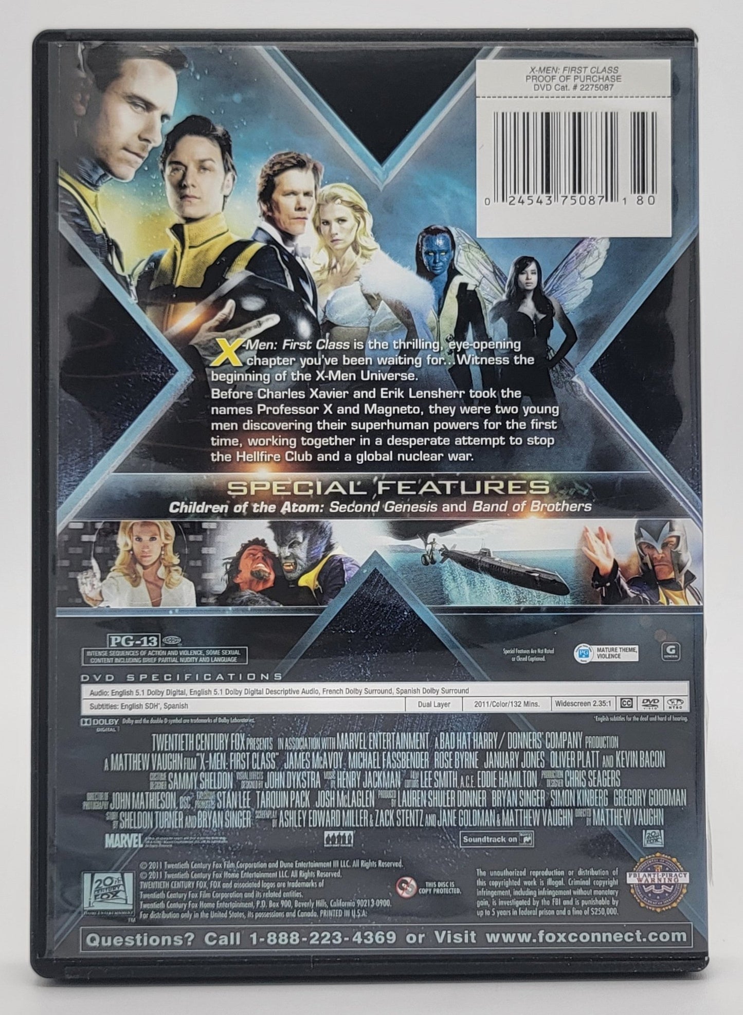 20th Century Fox Home Entertainment - X - Men First Class | DVD | Widescreen - DVD - Steady Bunny Shop