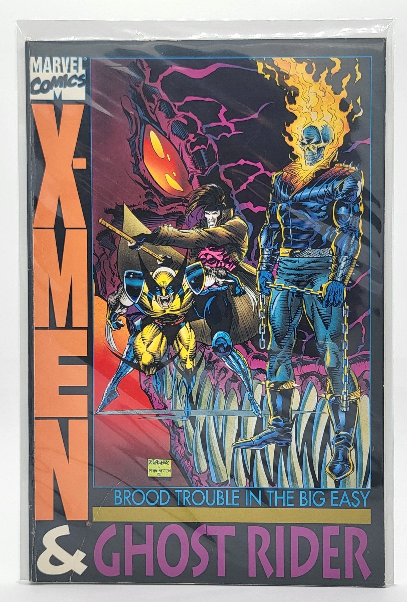 Marvel Comics - X - Men & Ghost Rider - Blood Trouble in the Big Easy / Marvel Comics - 1993 - Comic Book - Steady Bunny Shop