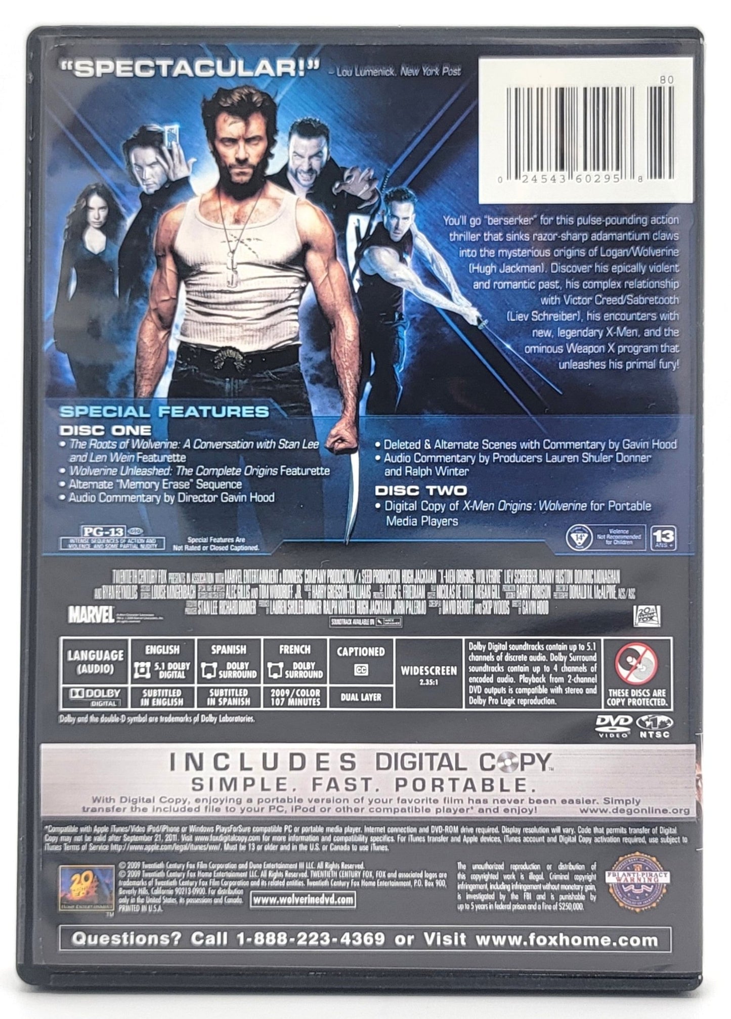 20th Century Fox Home Entertainment - X - Men Origins Wolverine | DVD | 2 Disc Special Edition - DVD - Steady Bunny Shop