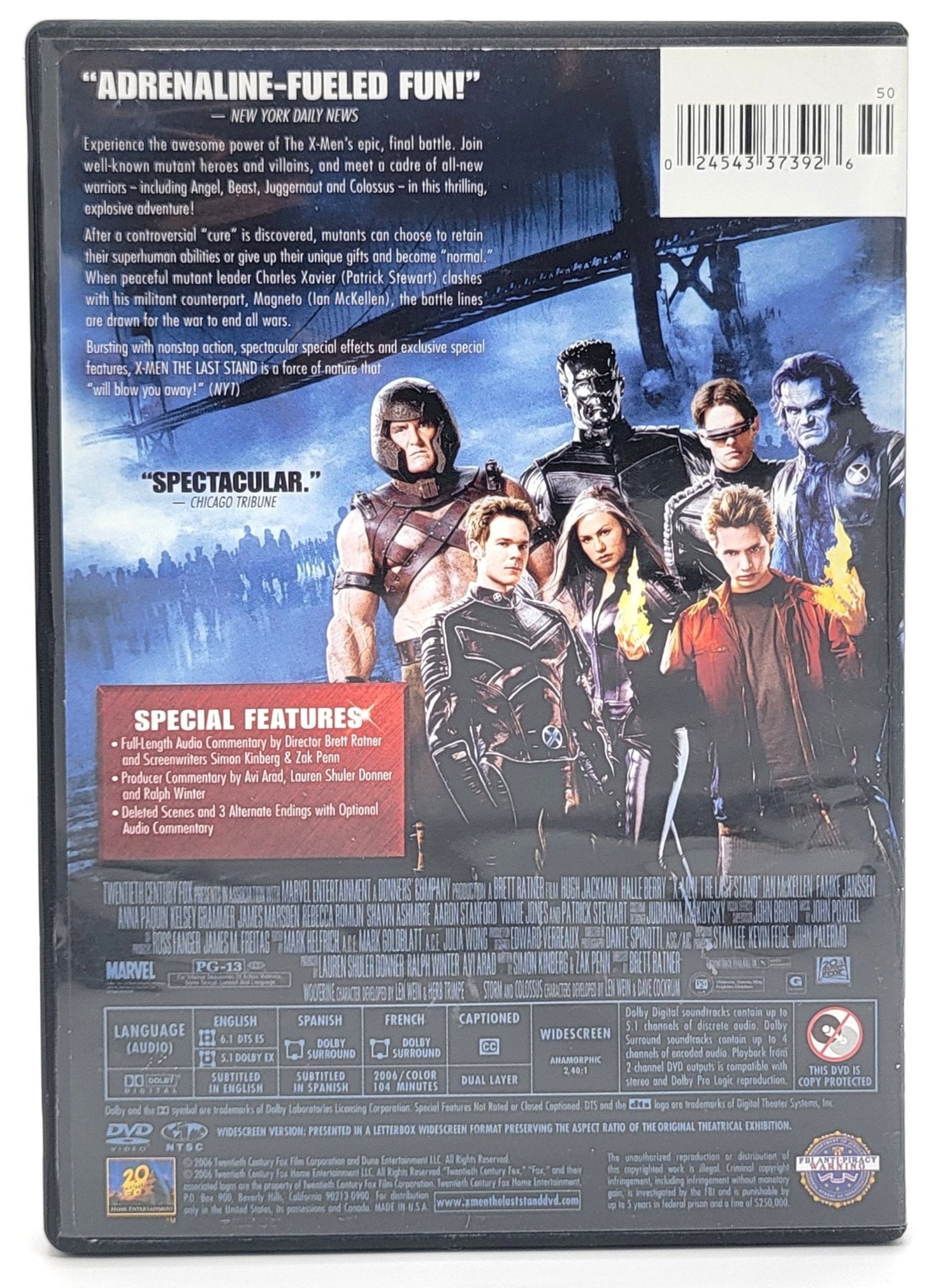 20th Century Fox Home Entertainment - X - Men The Last Stand | DVD | Widescreen - DVD - Steady Bunny Shop