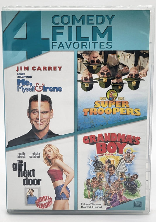 20th Century Fox Home Entertainment - 4 Comedy Film Favorites | Me Myself & Irene, Super Troopers, The Girl Next Door, & Grandma's Boy | DVD - DVD - Steady Bunny Shop