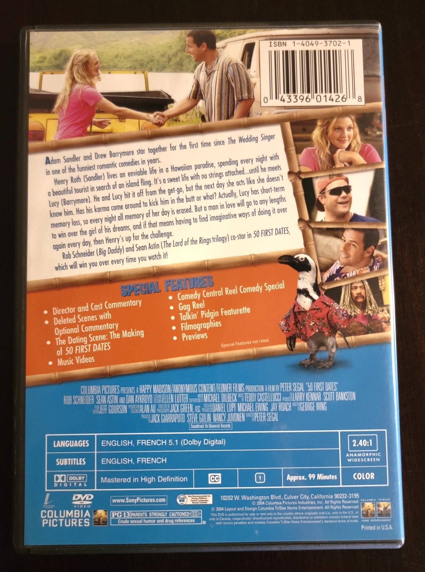 Sony Pictures Home Entertainment - 50 First Dates | DVD | Widescreen Special Edition - DVD - Steady Bunny Shop