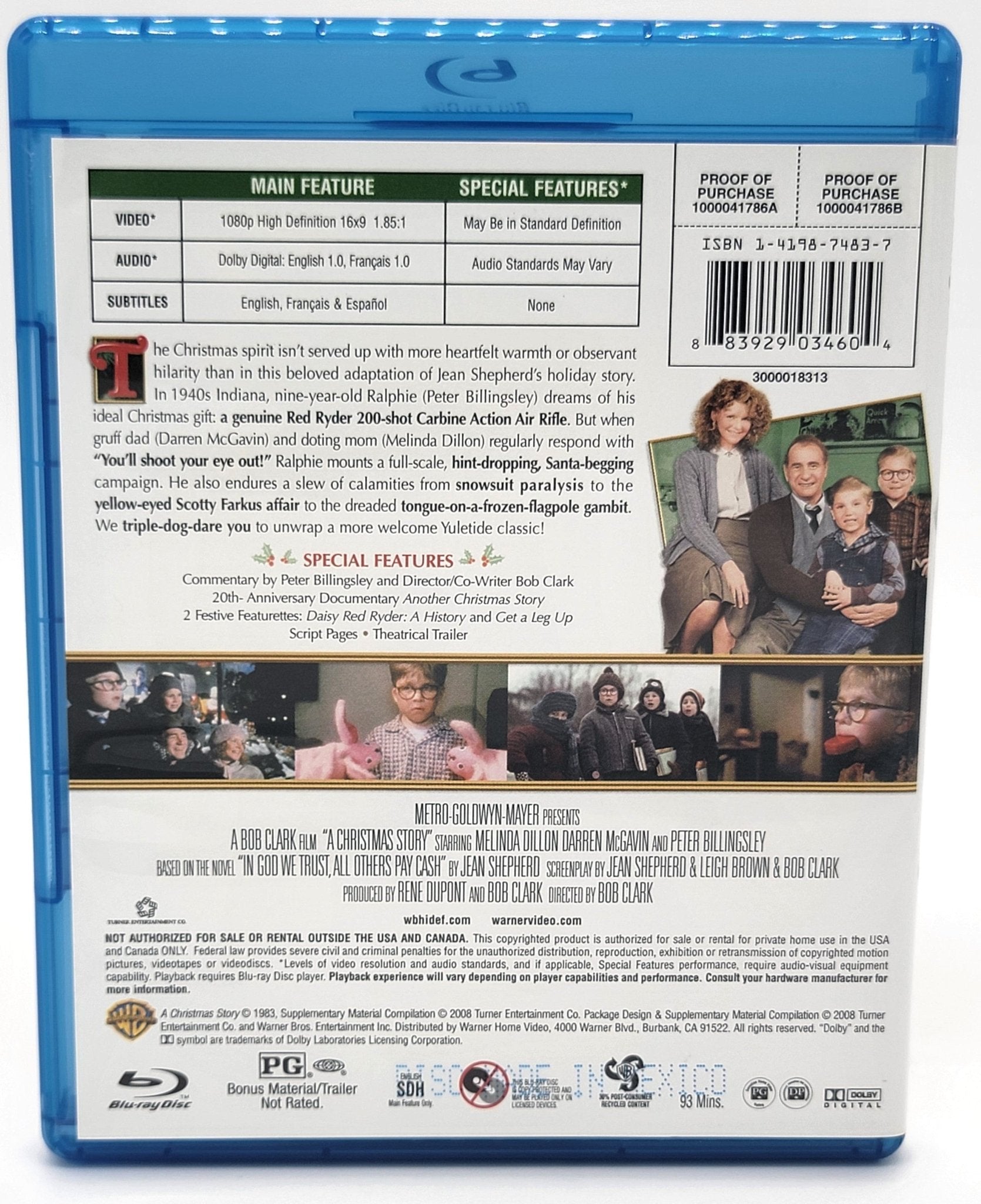 Warner Brothers - A Christmas Story | Blu-ray | Bonus Material - Blu-ray - Steady Bunny Shop