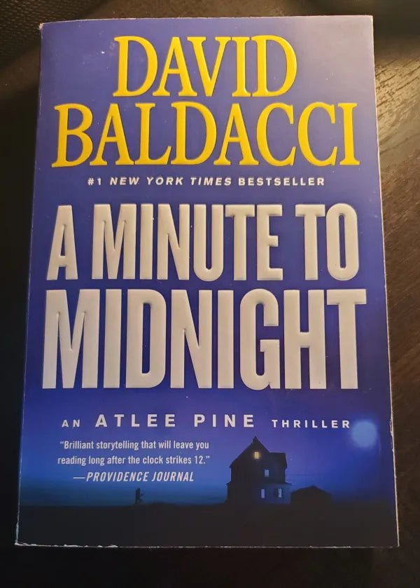 Steady Bunny Shop - A Minute To Midnight - David Baldacci - Paperback Book - Steady Bunny Shop