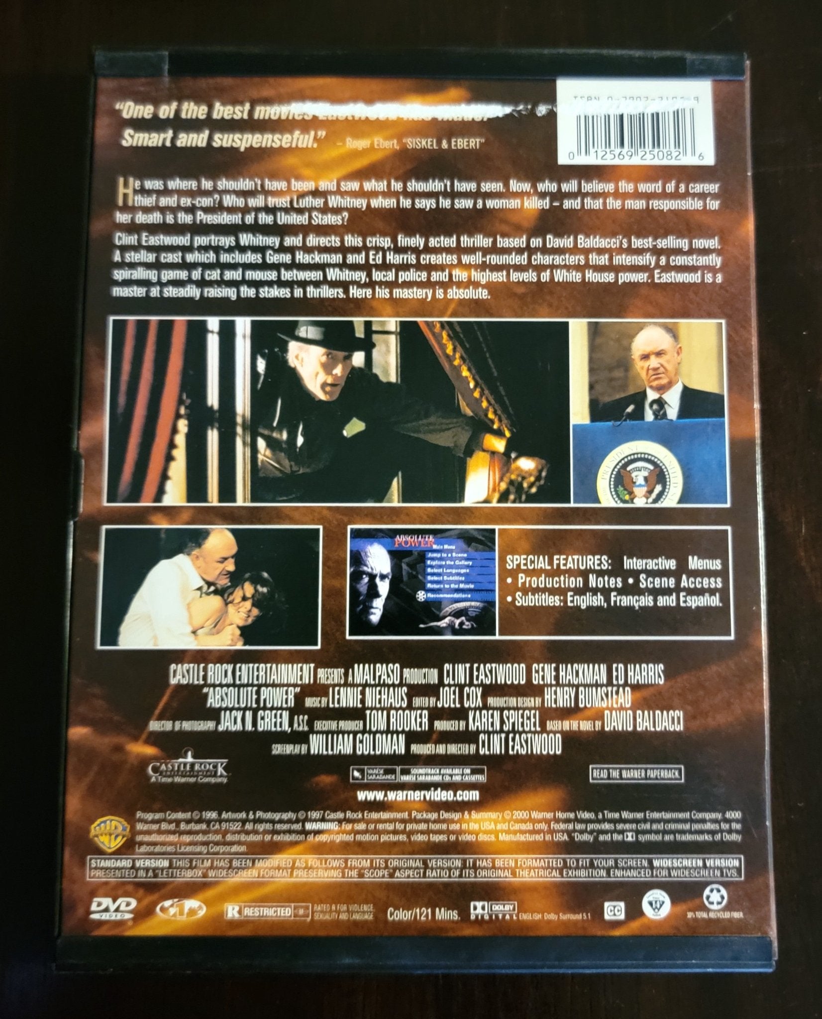 Absolute Power | DVD | Clint Eastwood Collection - Steady Bunny Shop