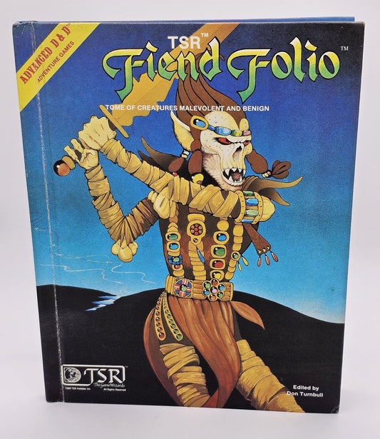 TSR, Inc - Advanced Dungeons And Dragons | Fiend Folio - Hardcover Book - Steady Bunny Shop