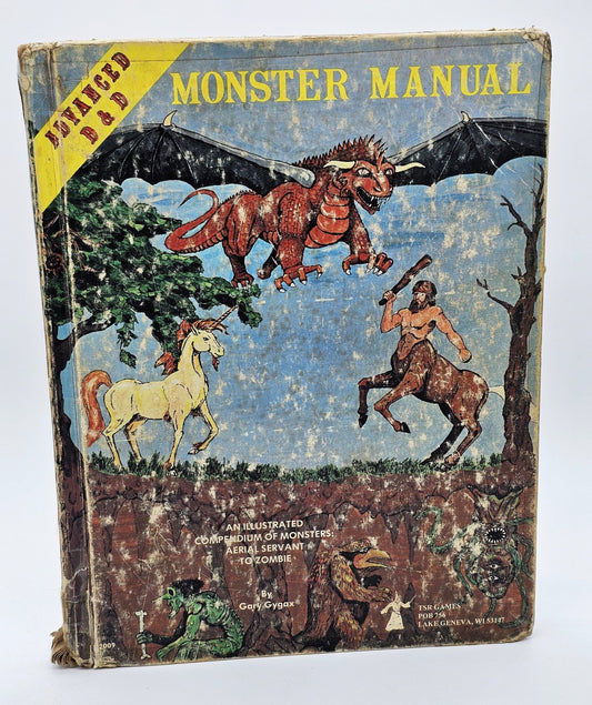 TSR, Inc - Advanced Dungeons And Dragons | Monster Manual | 4th Edition August 1979 Printing - Hardcover Book - Steady Bunny Shop