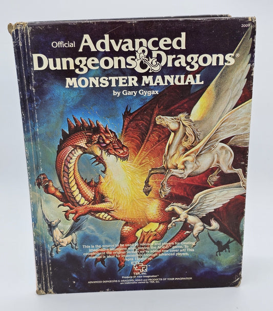 TSR, Inc - Advanced Dungeons And Dragons | Monster Manual - Hardcover Book - Steady Bunny Shop