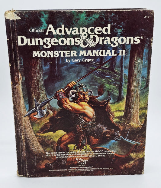 TSR, Inc - Advanced Dungeons And Dragons | Monster Manual II - Hardcover Book - Steady Bunny Shop