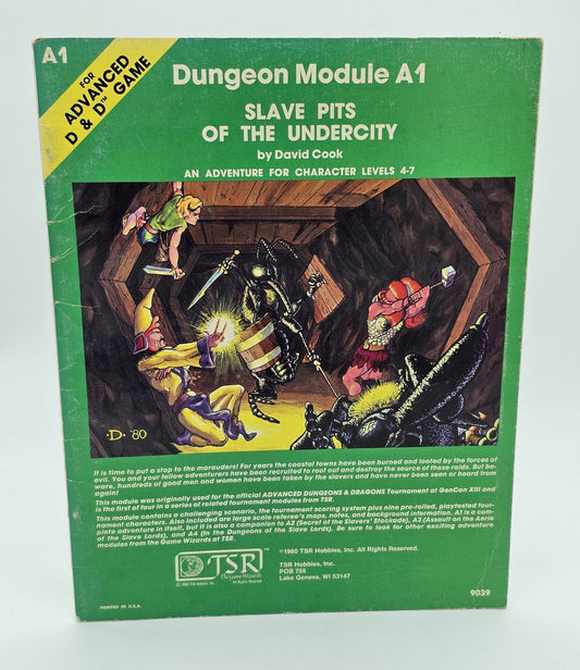 TSR, Inc - Advanced Dungeons & Dragons | Slave Pits Of The Undercity | Dungeon Module A1 - Dungeon Module - Steady Bunny Shop