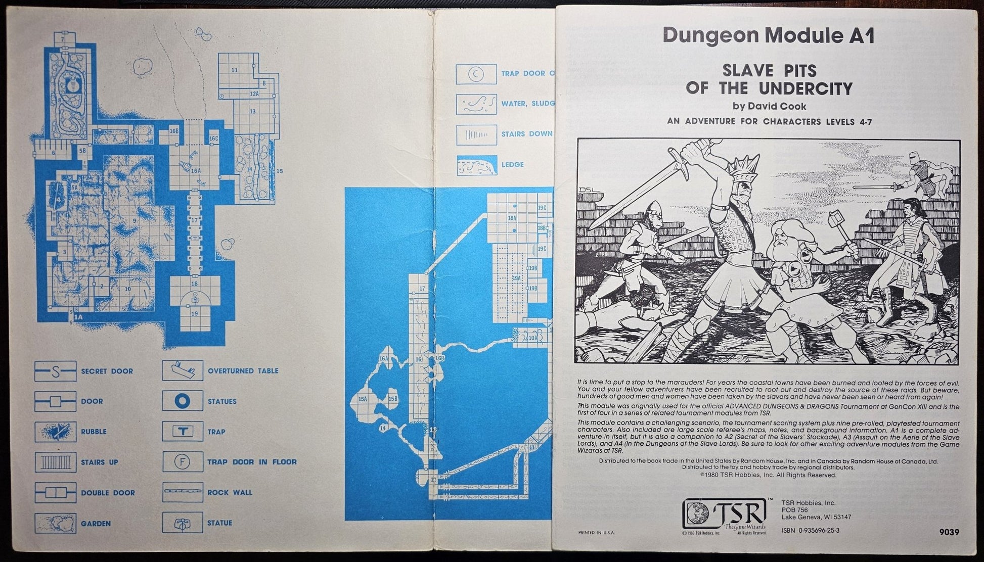 TSR, Inc - Advanced Dungeons & Dragons | Slave Pits Of The Undercity | Dungeon Module A1 - Dungeon Module - Steady Bunny Shop